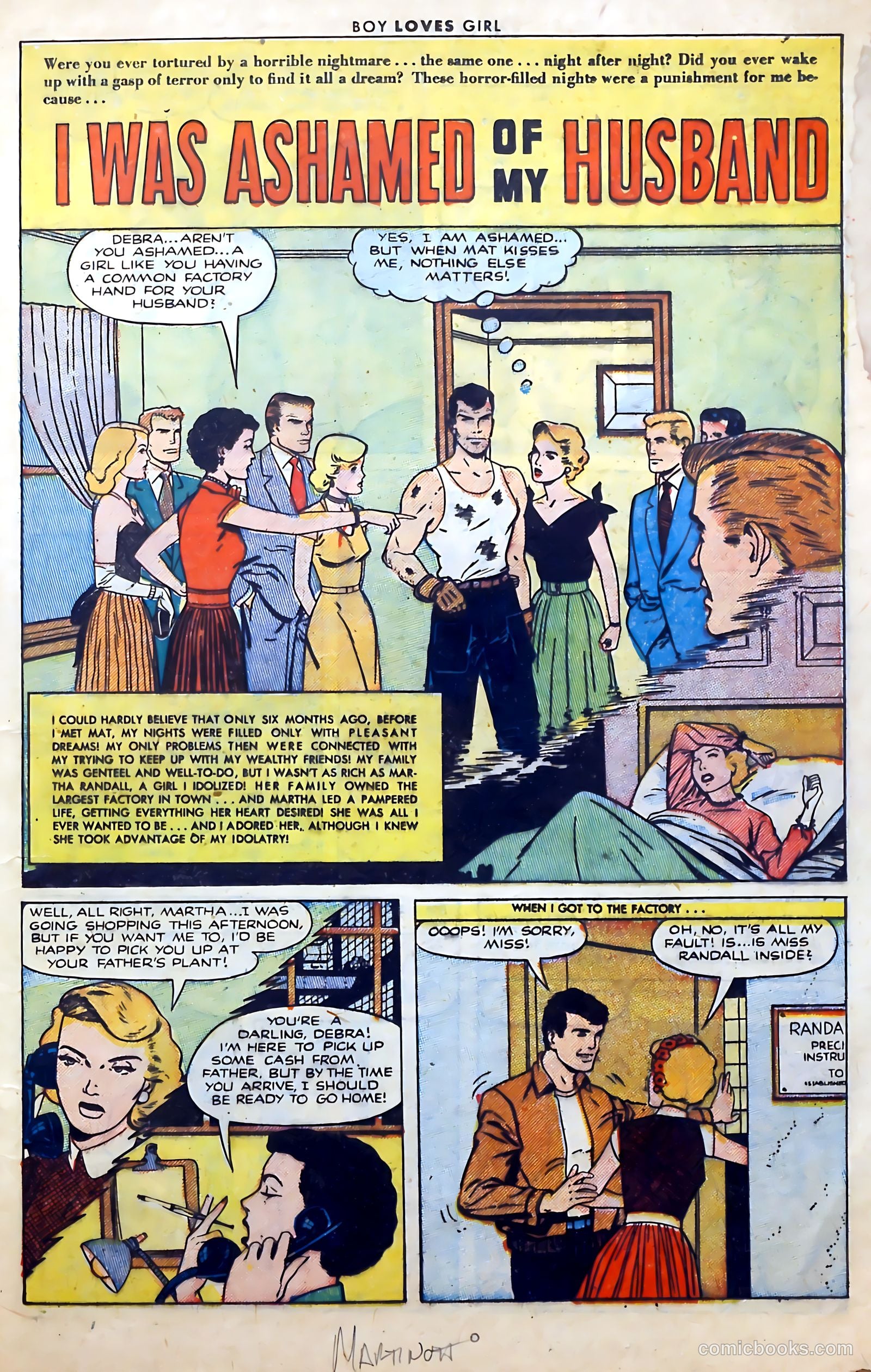 Boy Loves Girl #28 (1952) — page 21 of 36