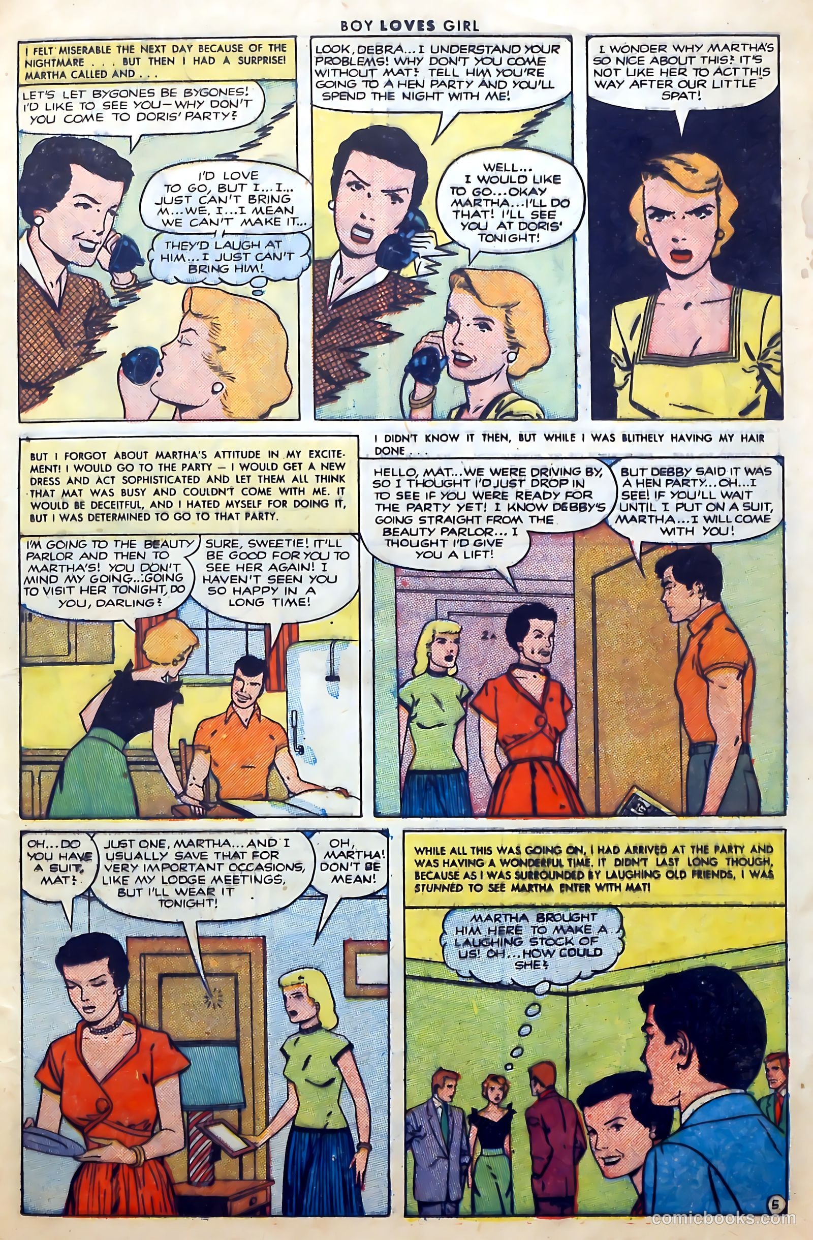Boy Loves Girl #28 (1952) — page 25 of 36