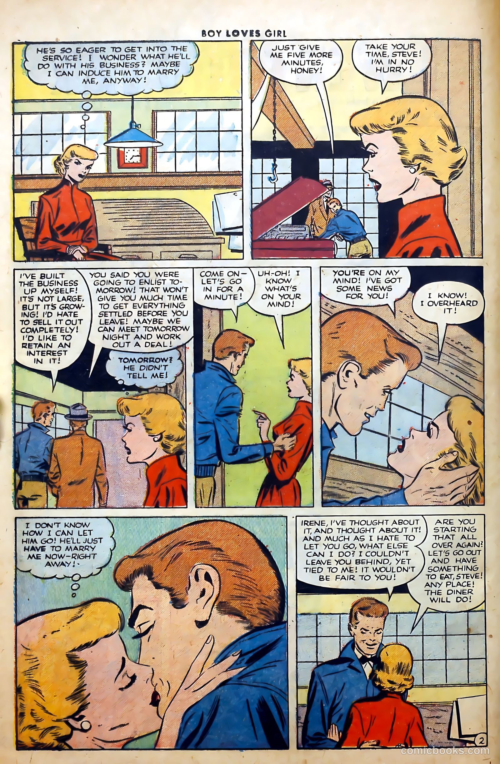 Boy Loves Girl #29 (1952) — page 12 of 36