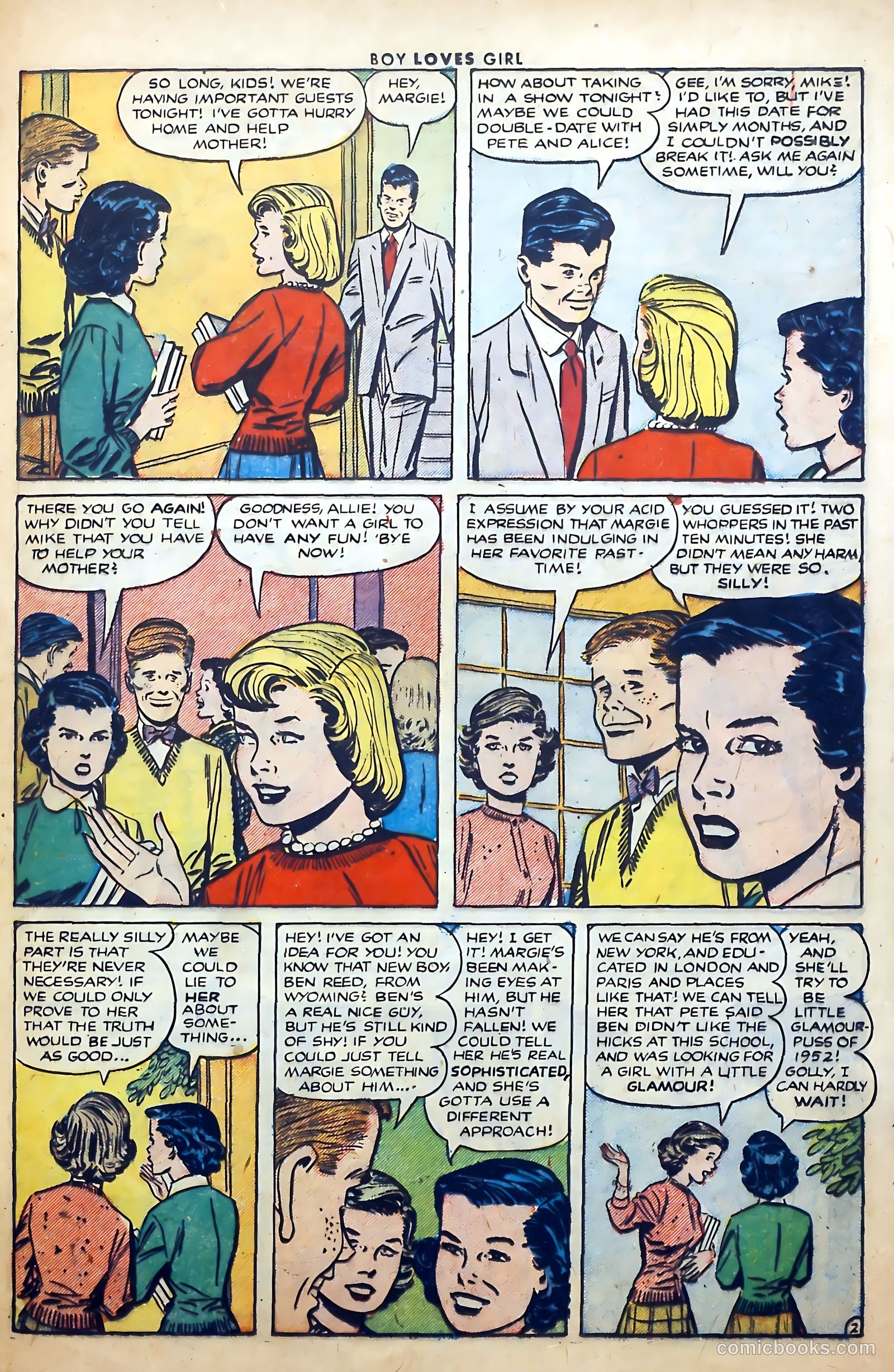 Boy Loves Girl #29 (1952) — page 21 of 36
