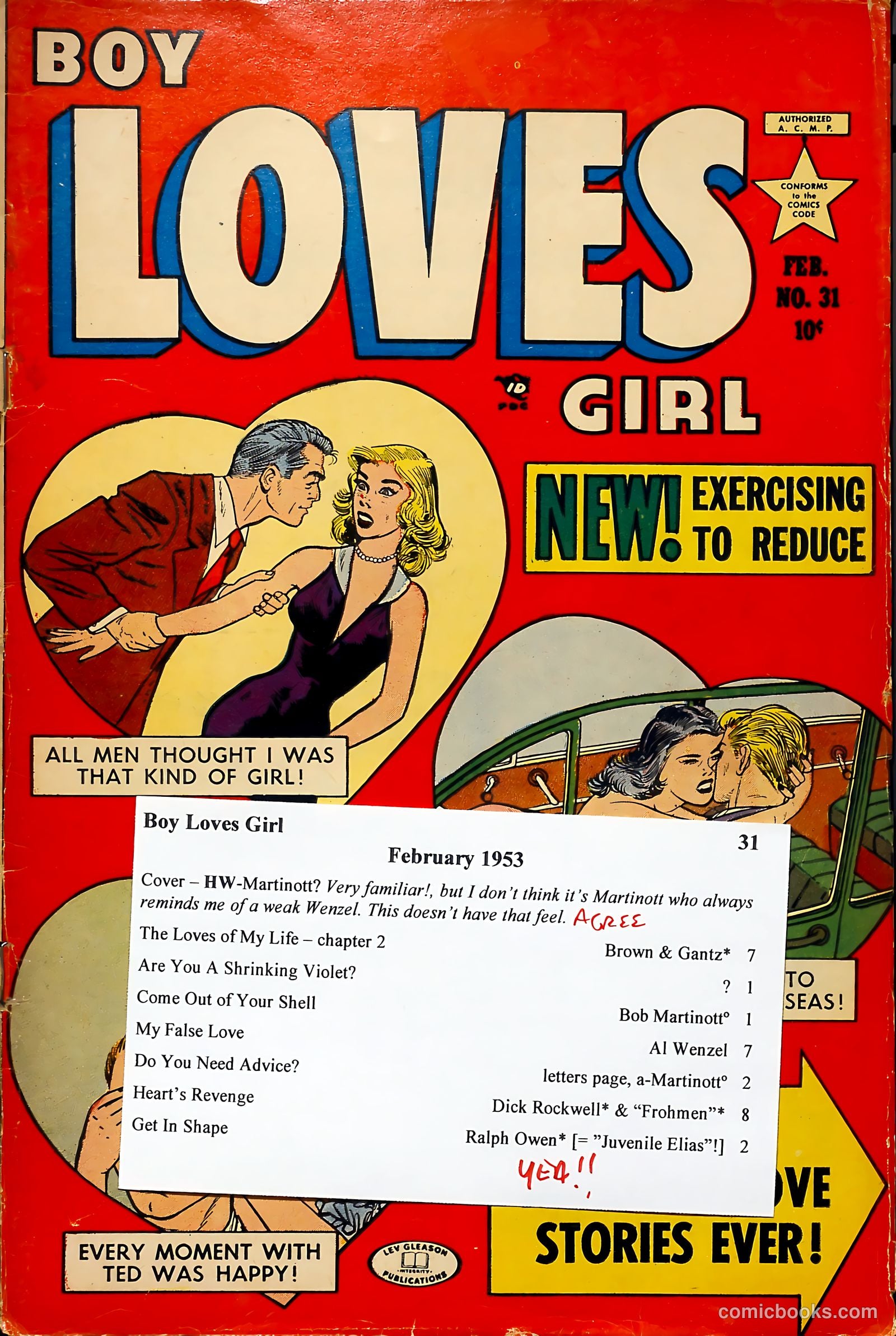 Boy Loves Girl #31 (1953) — page 37 of 37