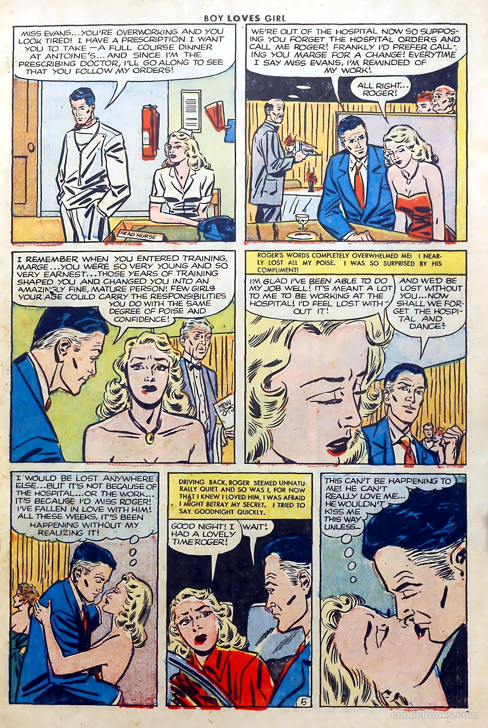 Boy Loves Girl #32 (1953) — page 7 of 36