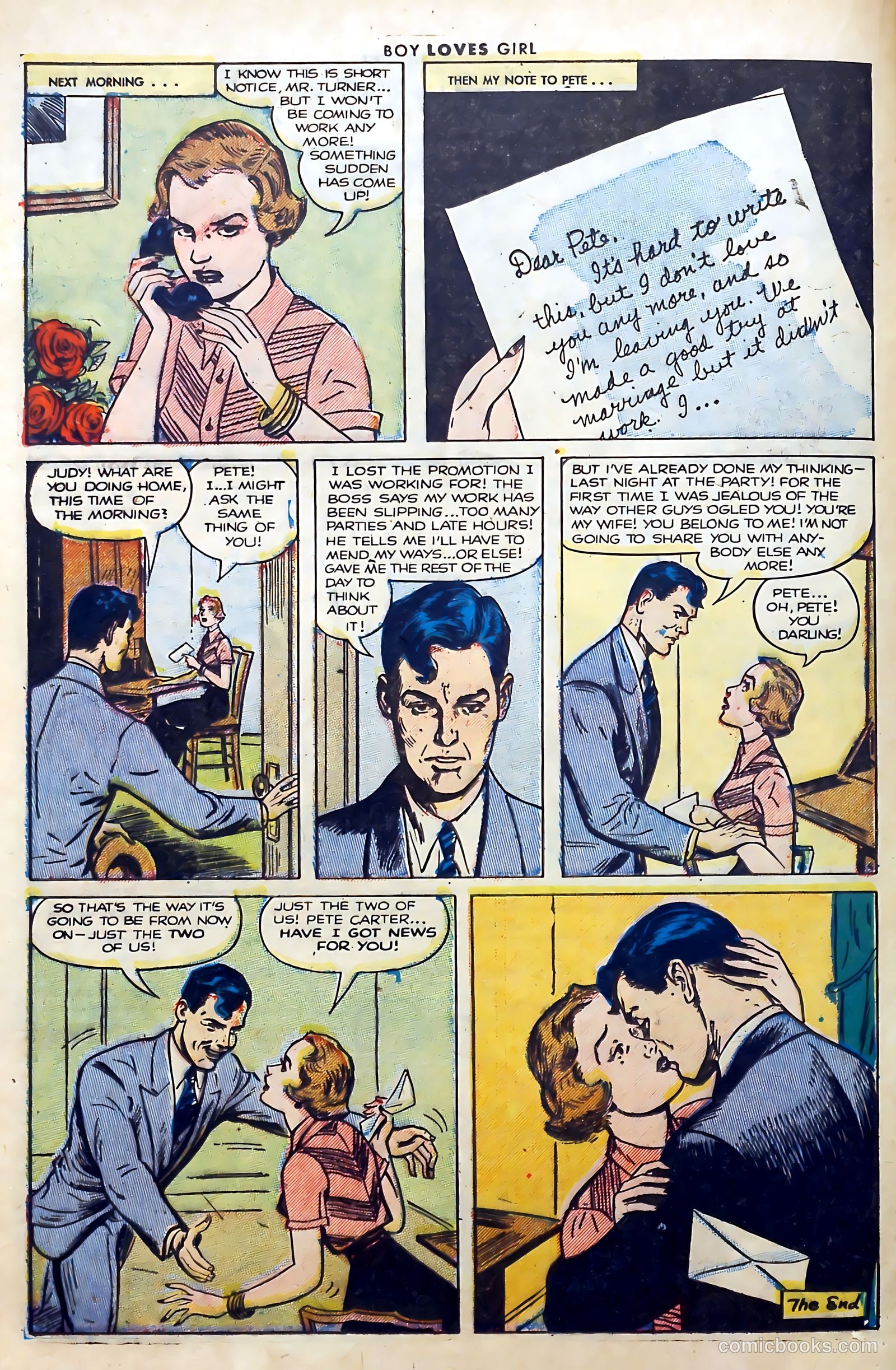 Boy Loves Girl #32 (1953) — page 16 of 36