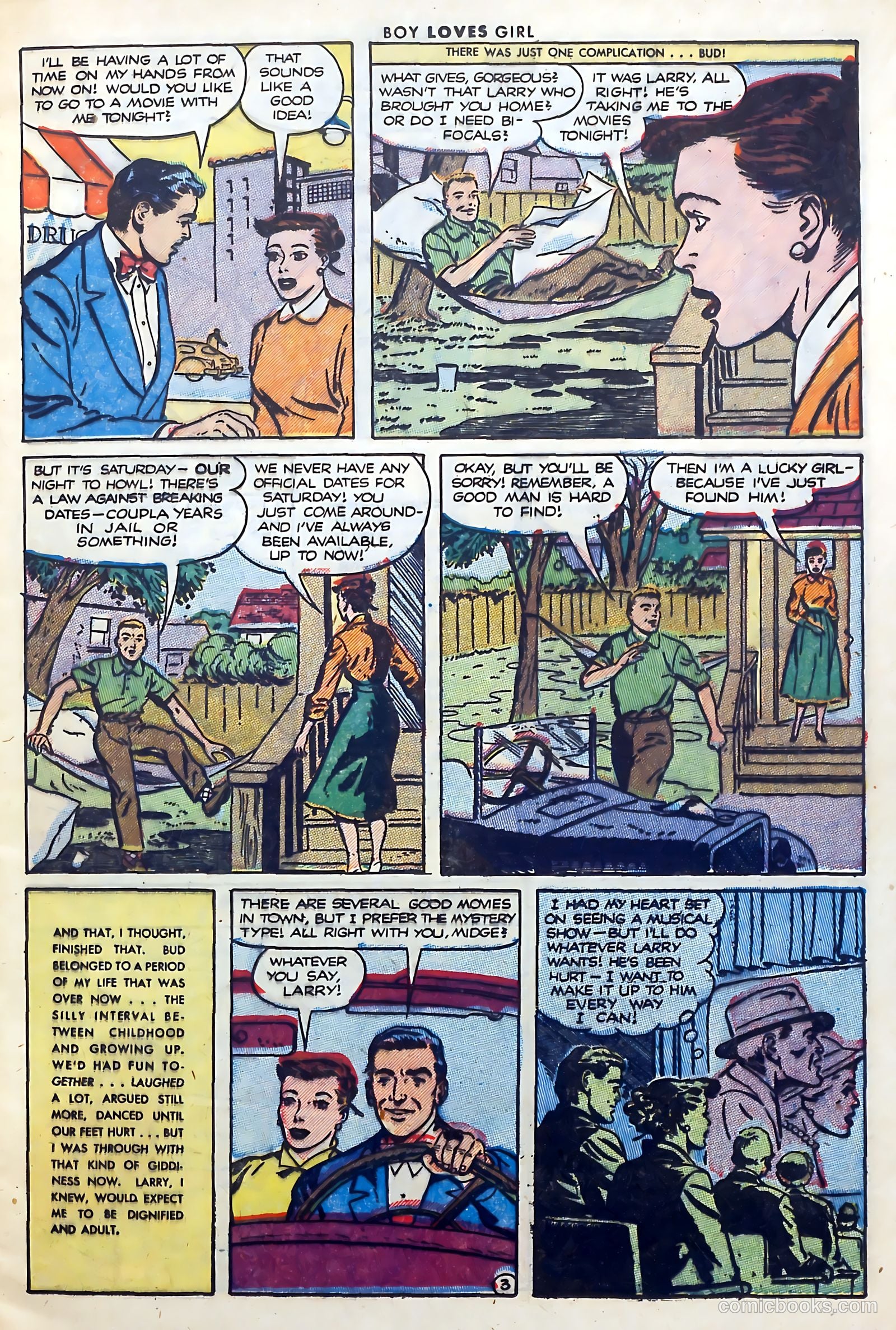 Boy Loves Girl #35 (1953) — page 13 of 36