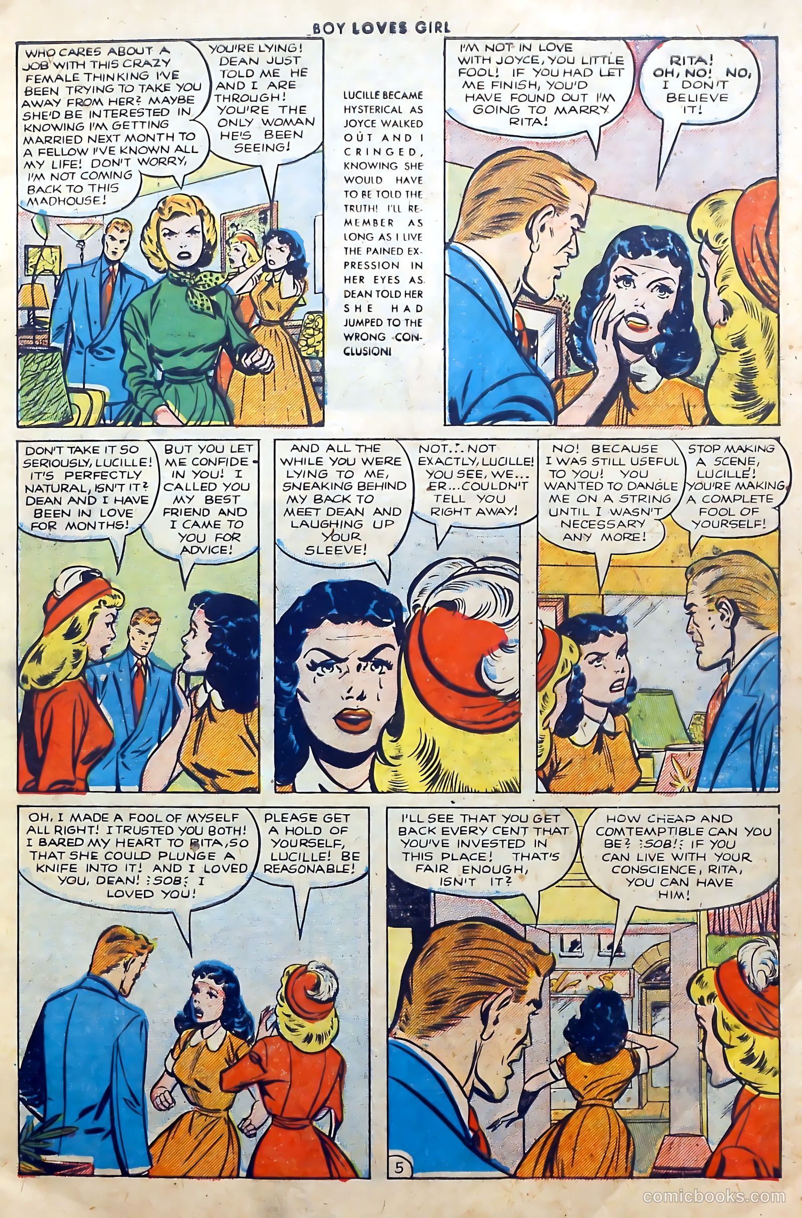 Boy Loves Girl #37 (1953) — page 7 of 36