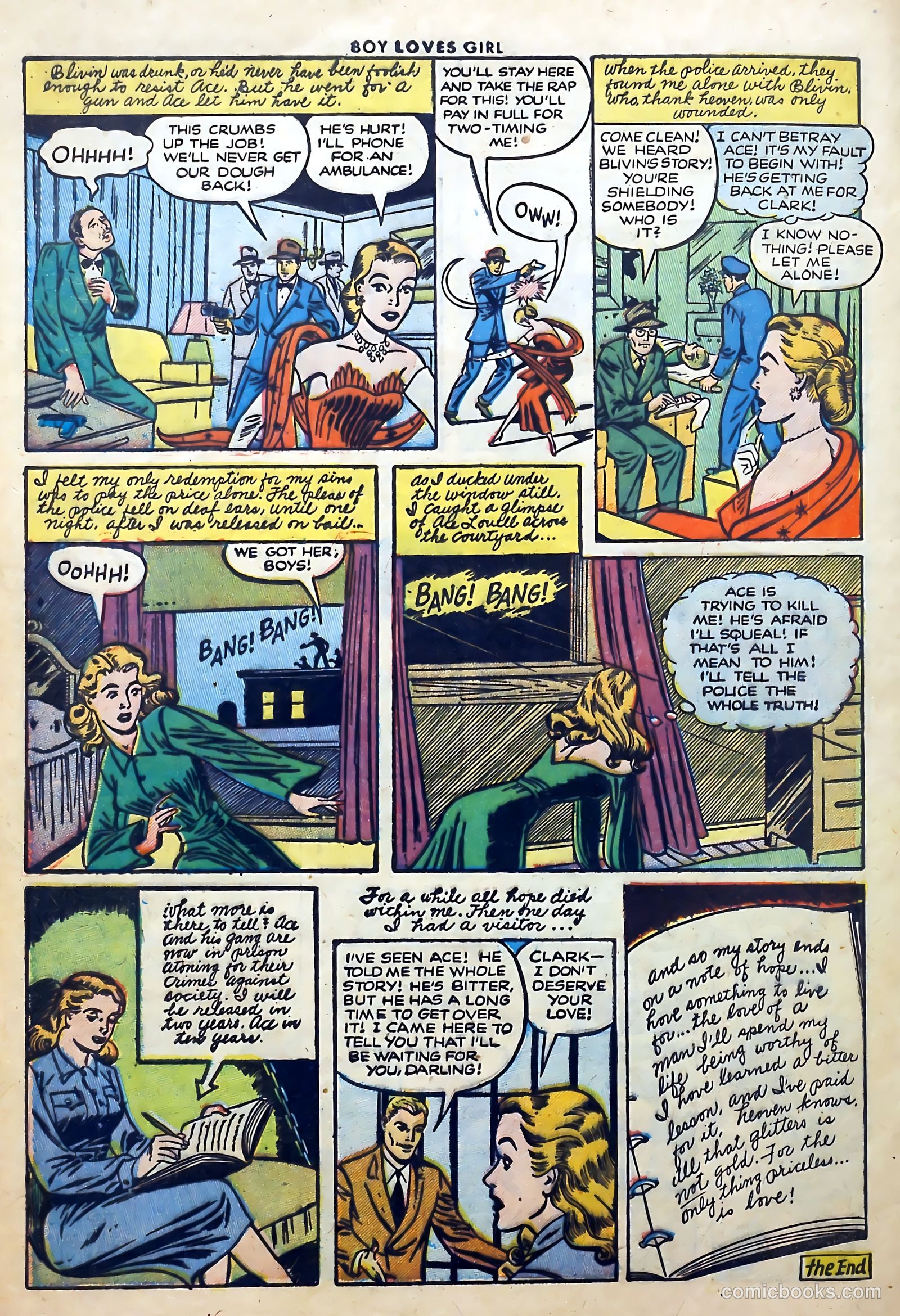 Boy Loves Girl #37 (1953) — page 32 of 36