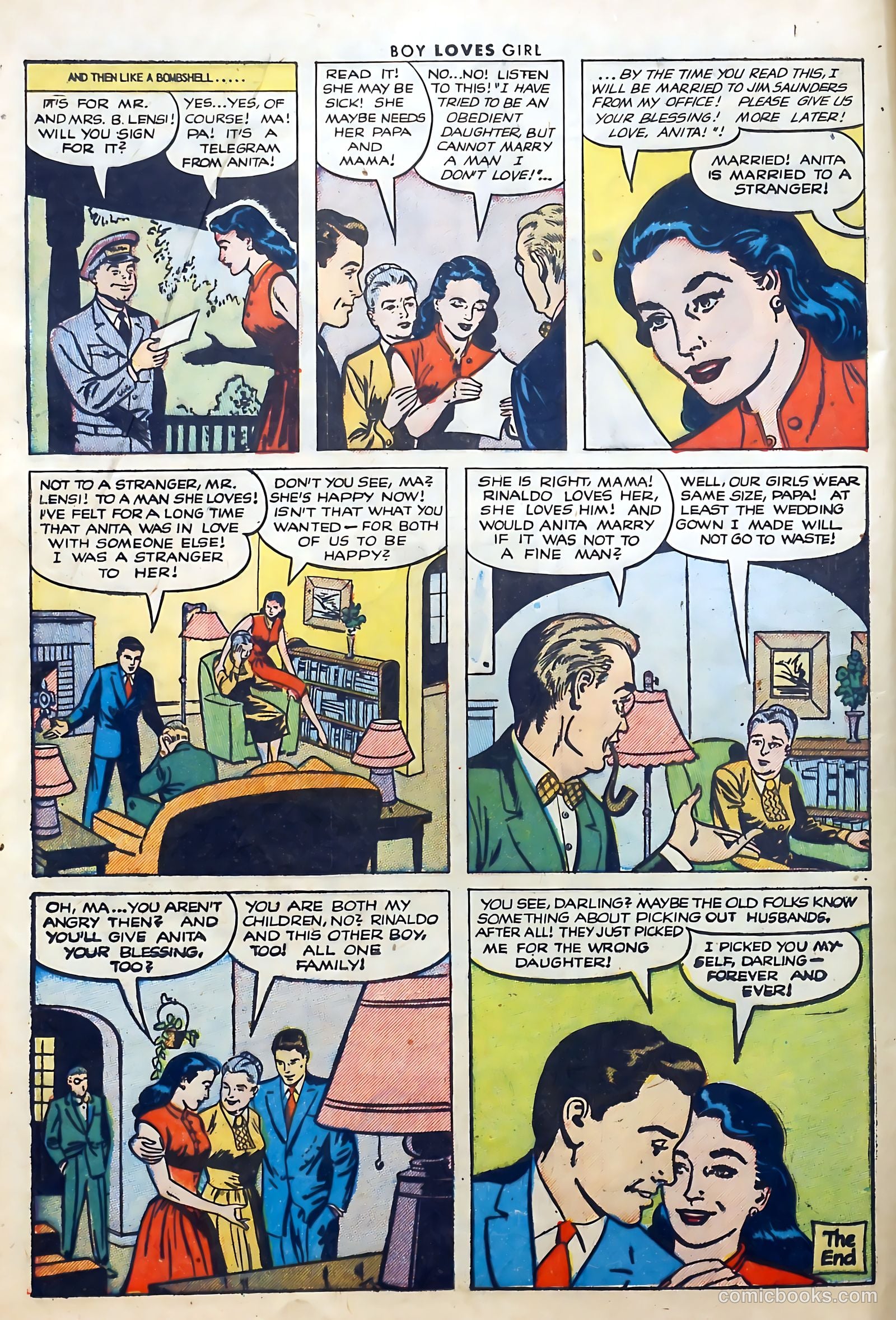 Boy Loves Girl #38 (1953) — page 8 of 36