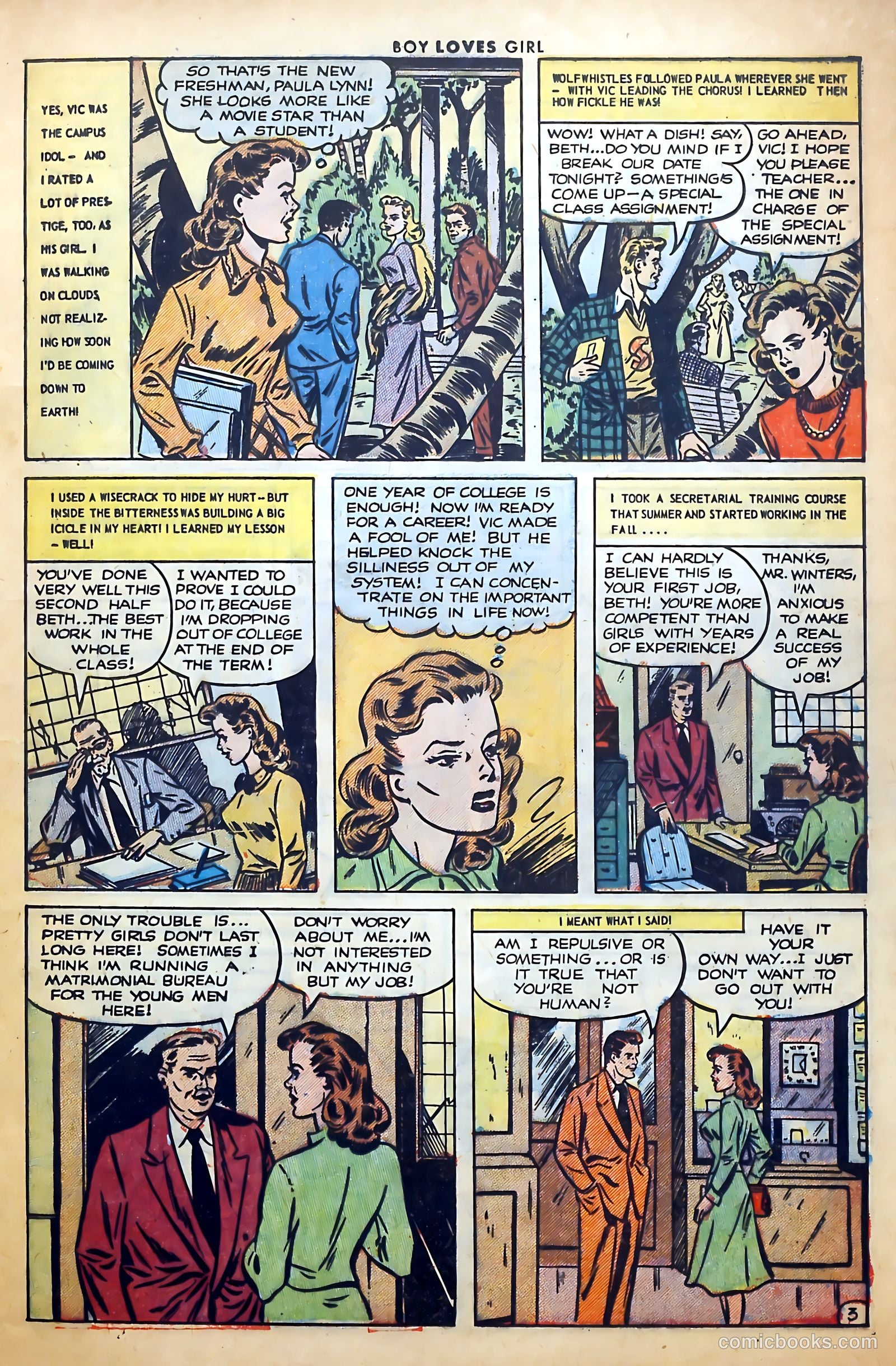 Boy Loves Girl #39 (1953) — page 13 of 36