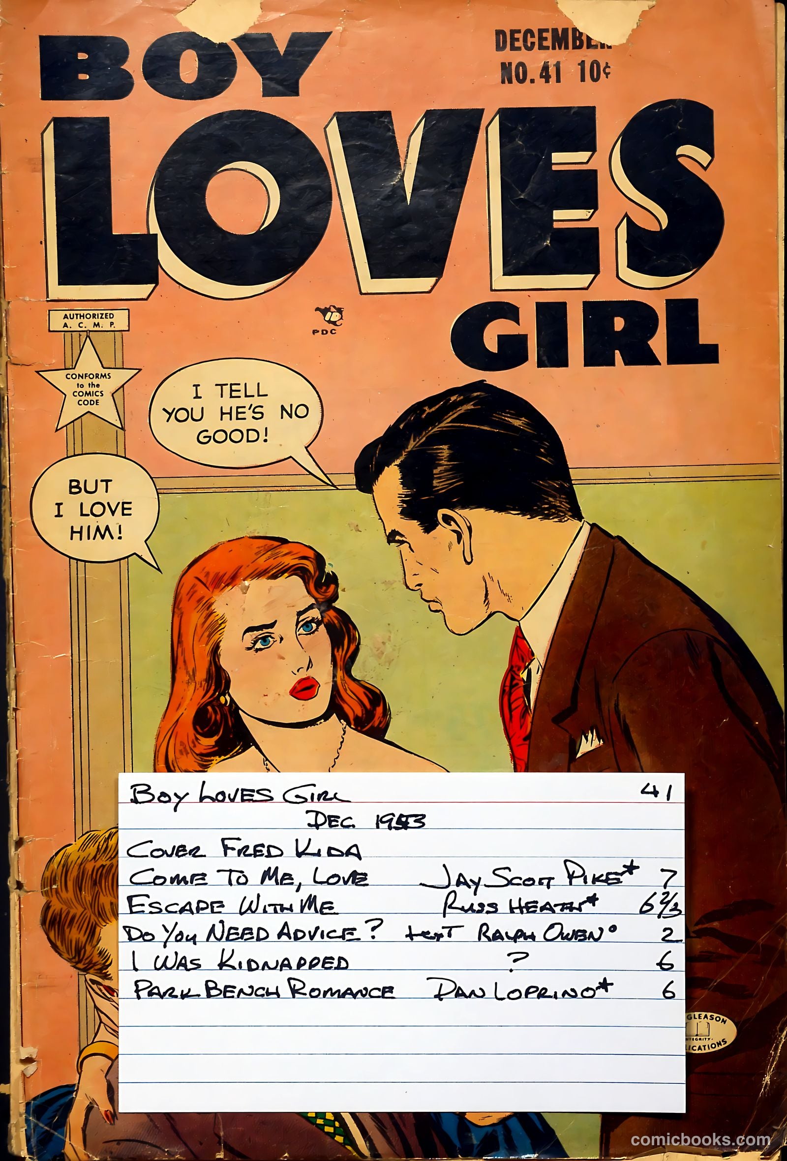 Boy Loves Girl #41 (1953) — page 37 of 37