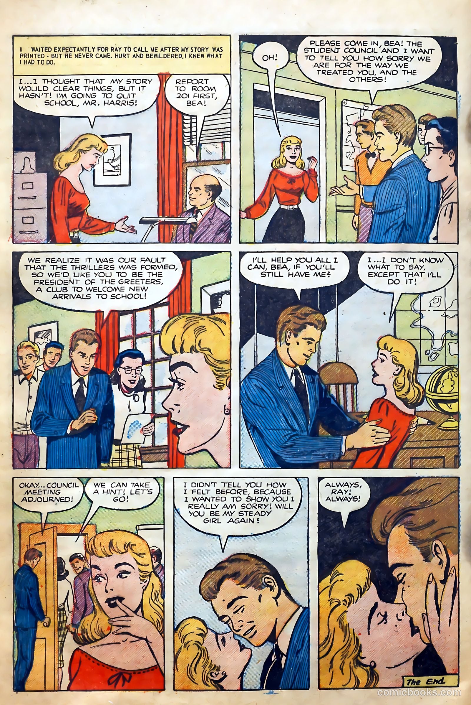 Boy Loves Girl #42 (1954) — page 32 of 37