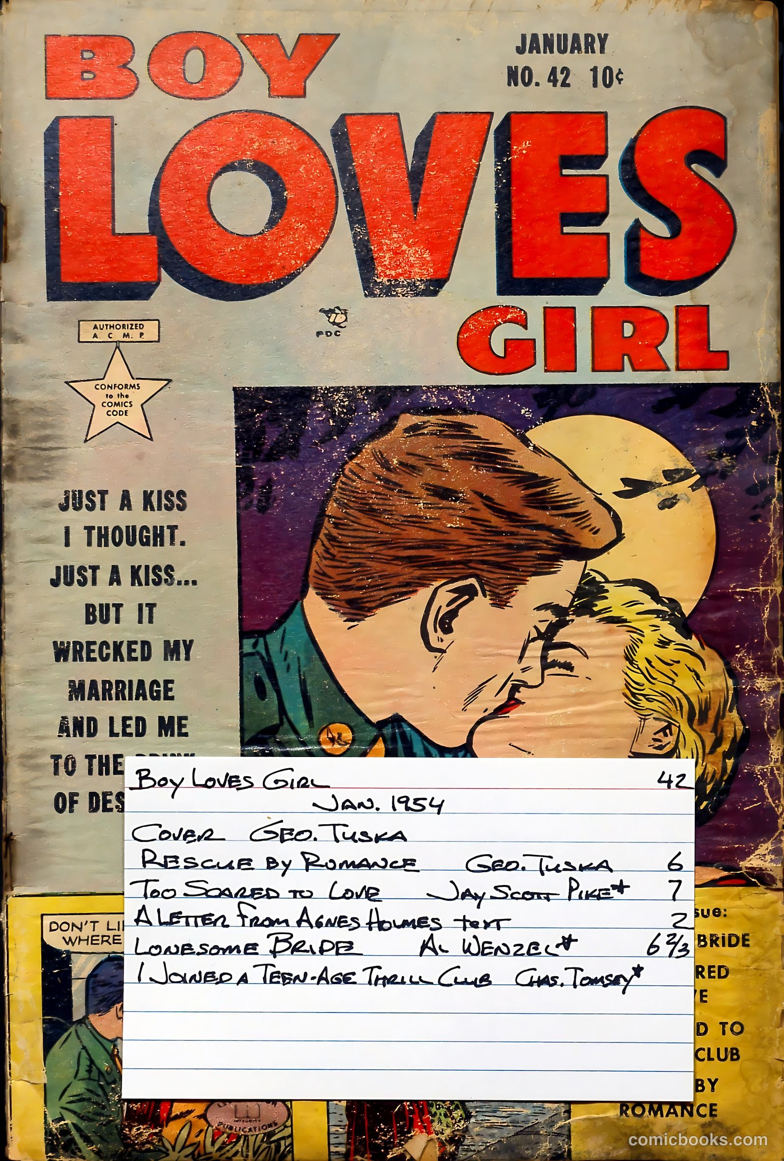 Boy Loves Girl #42 (1954) — page 37 of 37