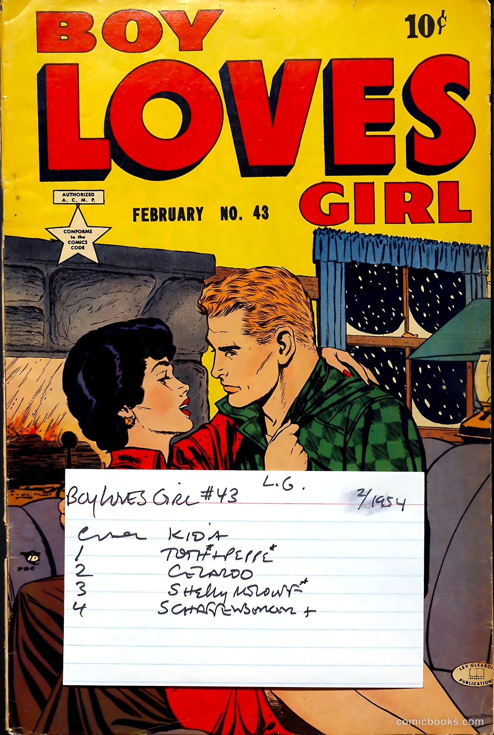 Boy Loves Girl #43 (1954) — page 37 of 37
