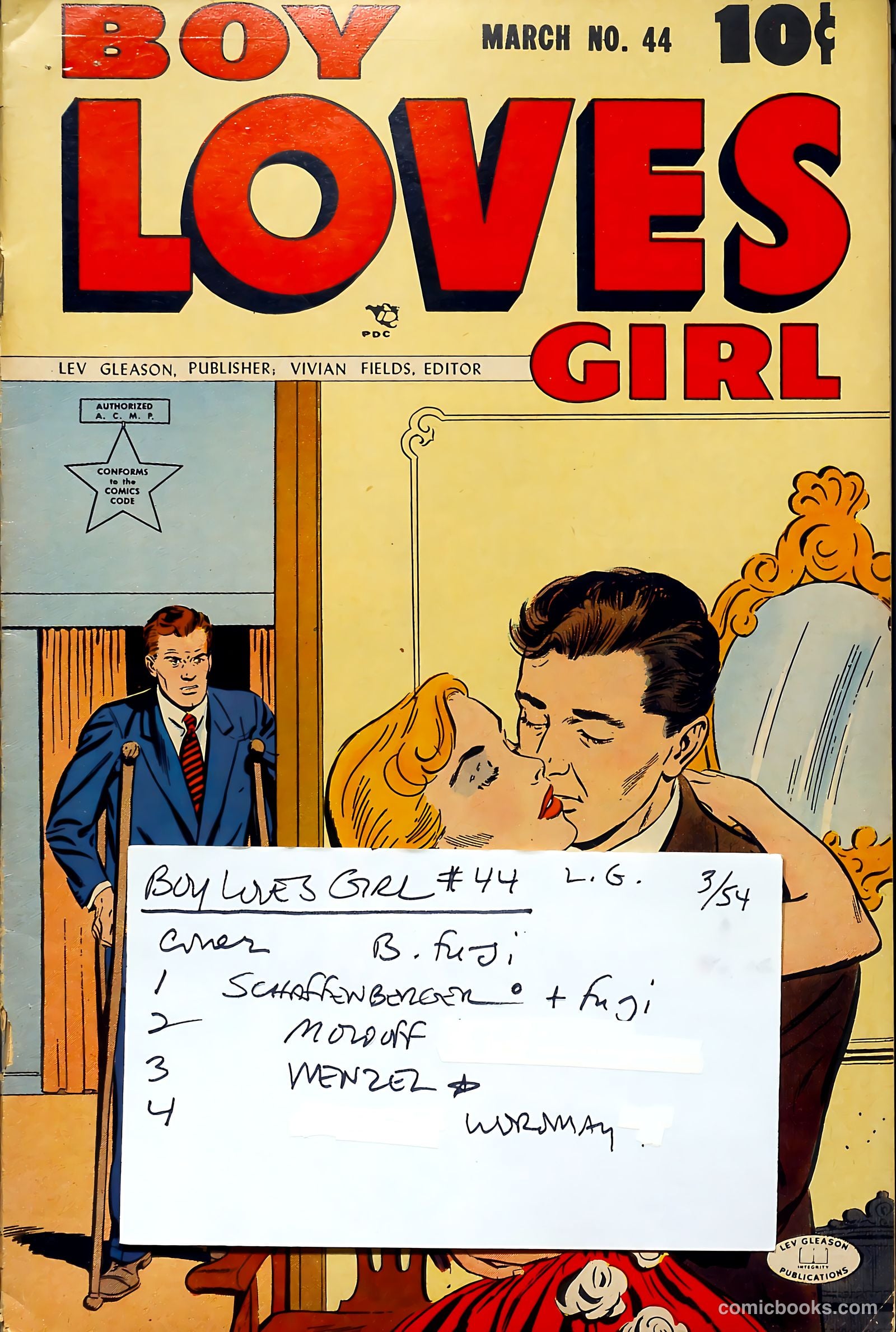 Boy Loves Girl #44 (1954) — page 37 of 37
