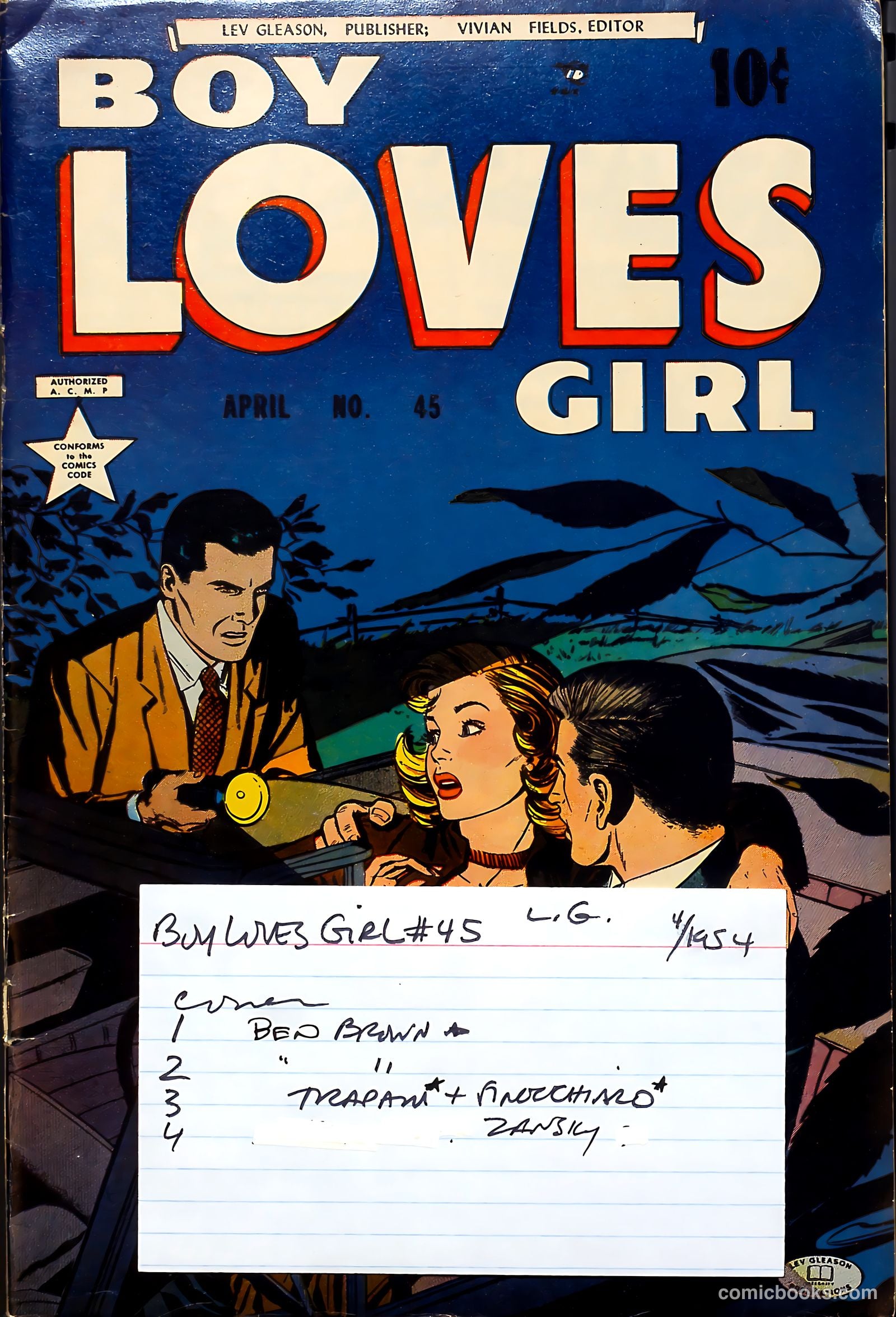 Boy Loves Girl #45 (1954) — page 37 of 37