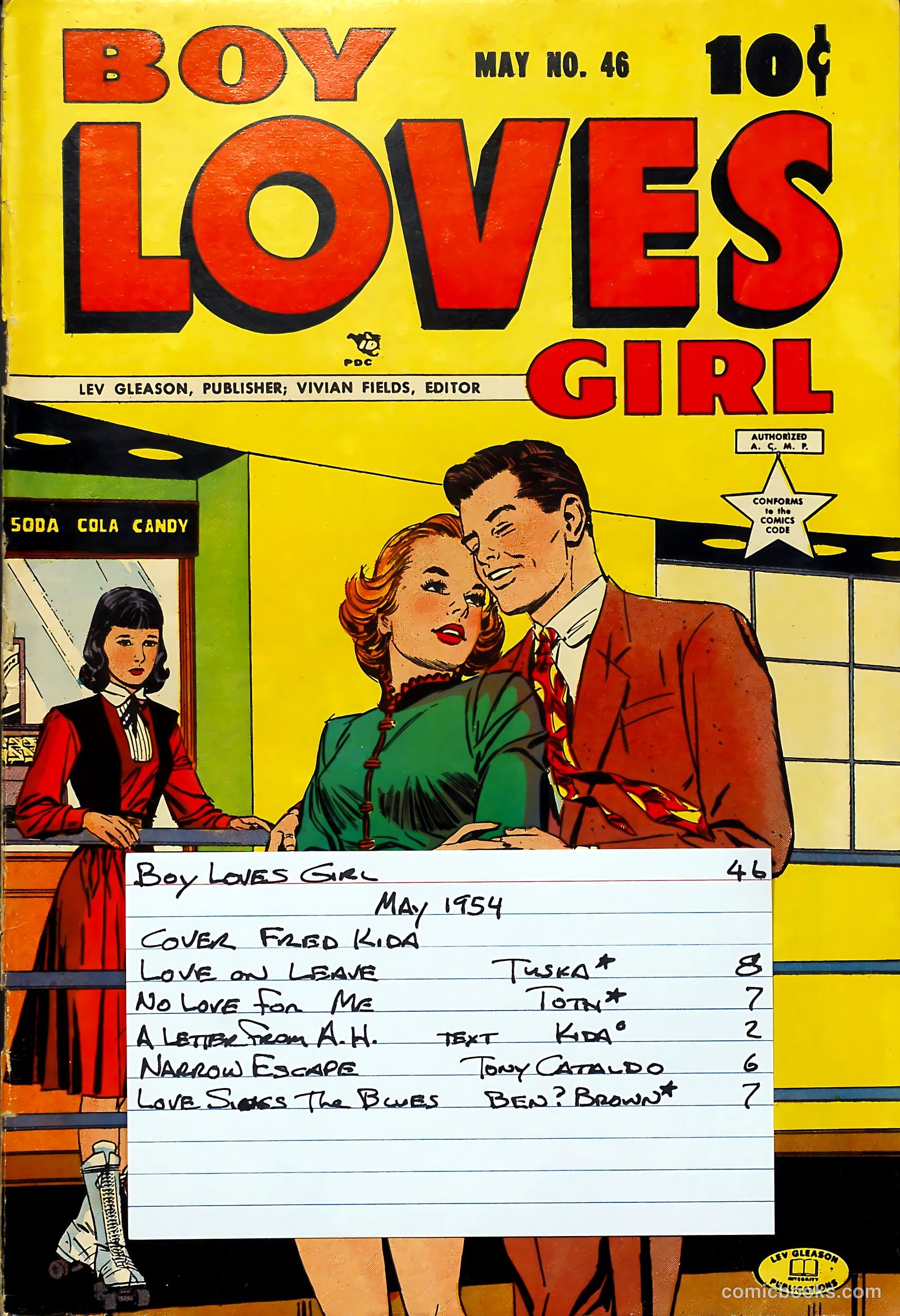 Boy Loves Girl #46 (1954) — page 37 of 37