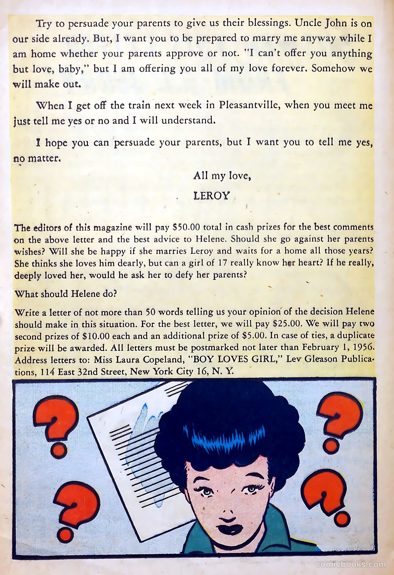 Boy Loves Girl #56 (1956) — page 24 of 36