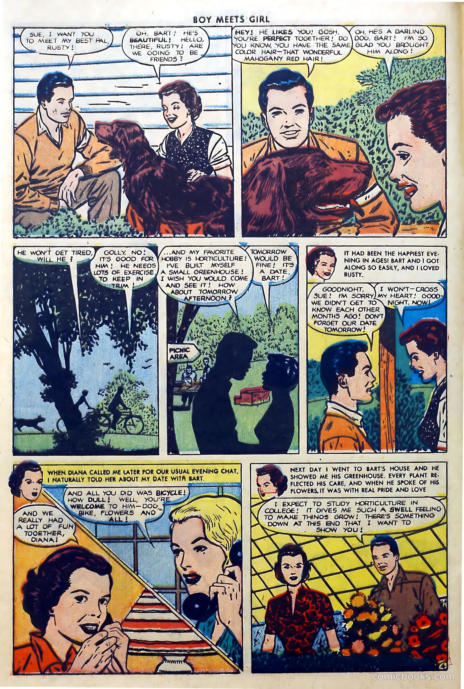 Boy Meets Girl #1 (1950) — page 6 of 53