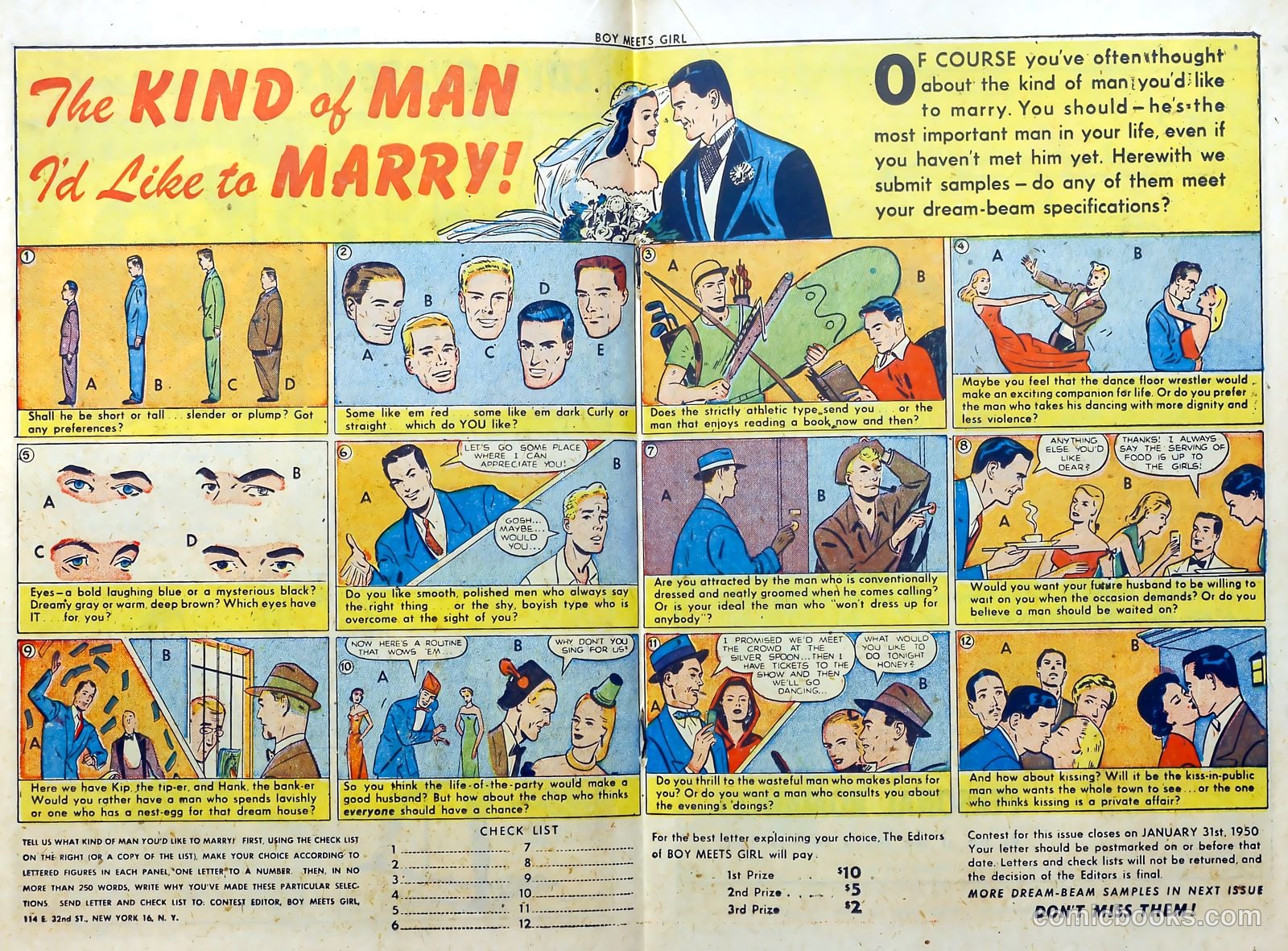 Boy Meets Girl #1 (1950) — page 53 of 53