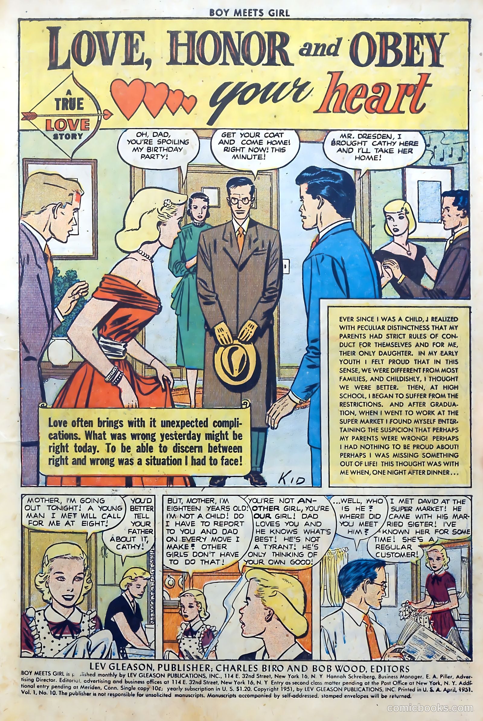 Boy Meets Girl #10 (1951) — page 3 of 52