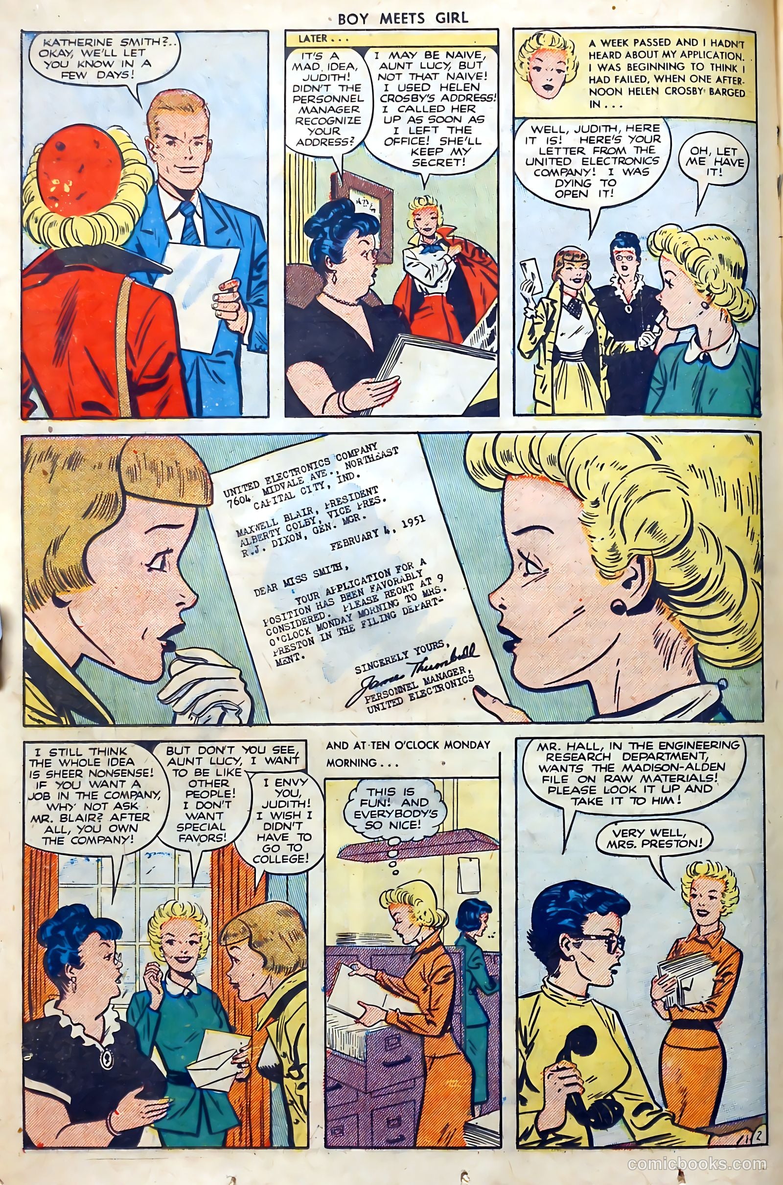 Boy Meets Girl #11 (1951) — page 26 of 52