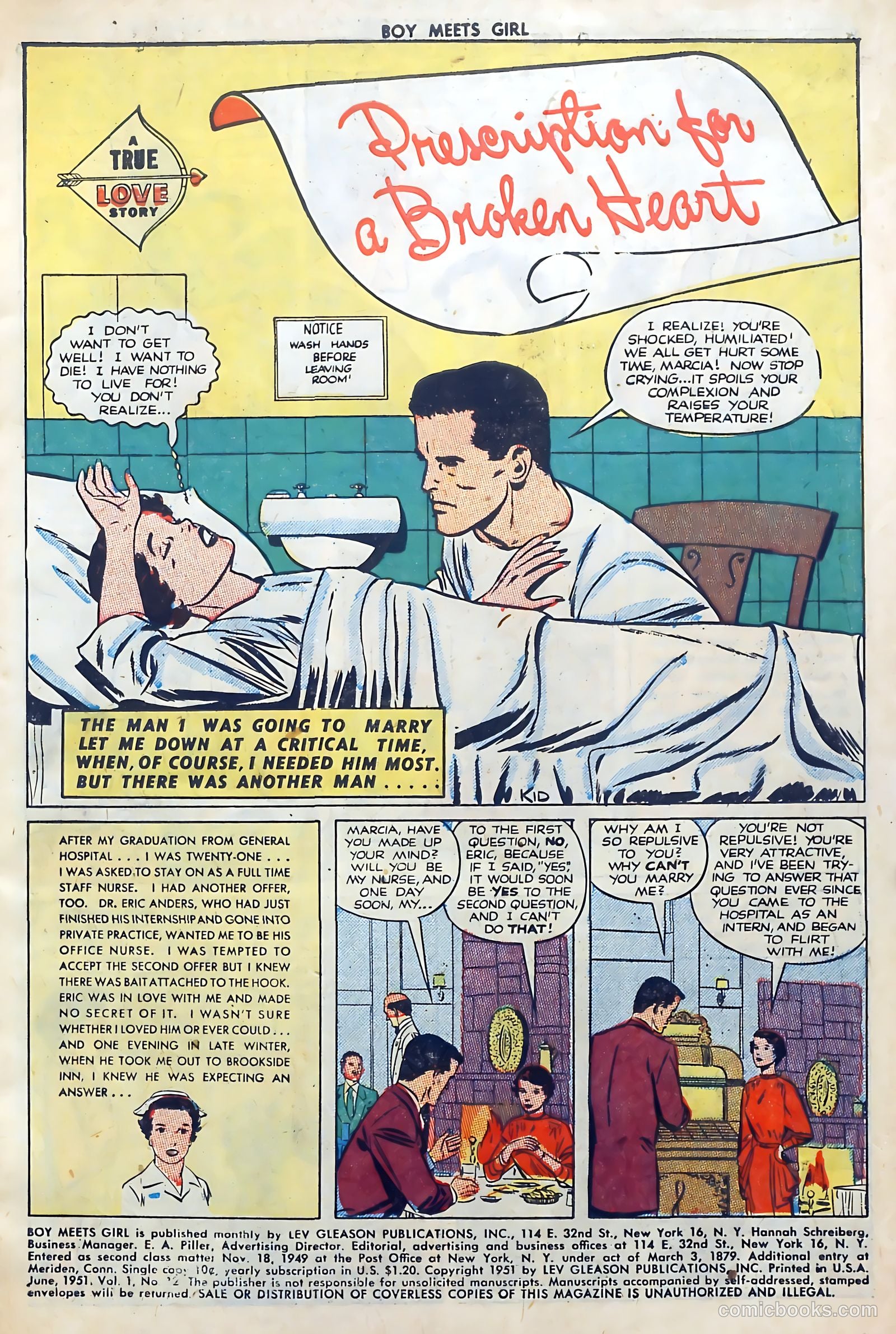 Boy Meets Girl #12 (1951) — page 3 of 52