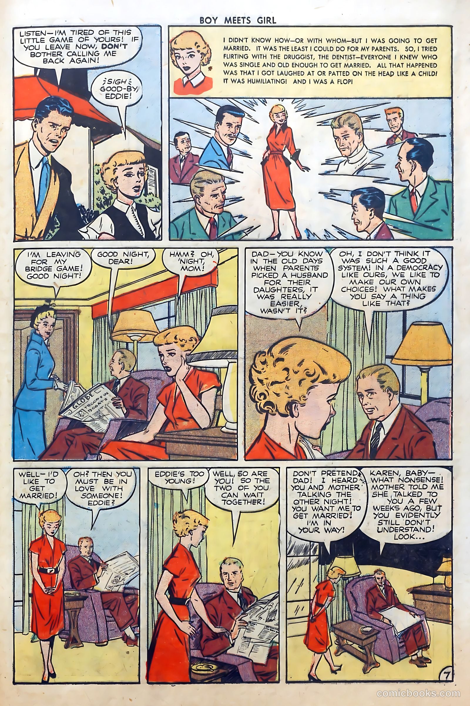 Boy Meets Girl #16 (1951) — page 35 of 53