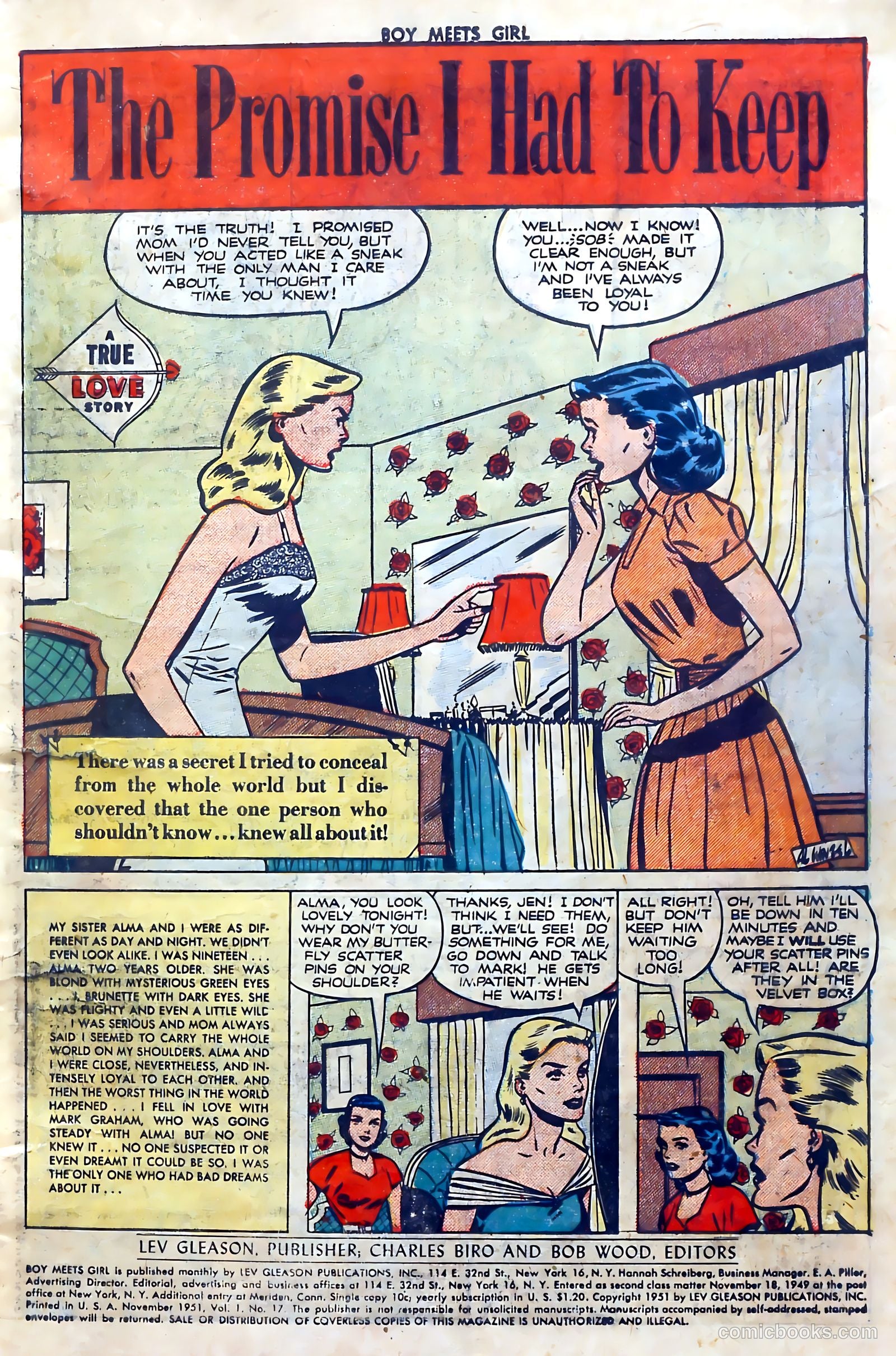 Boy Meets Girl #17 (1951) — page 3 of 53