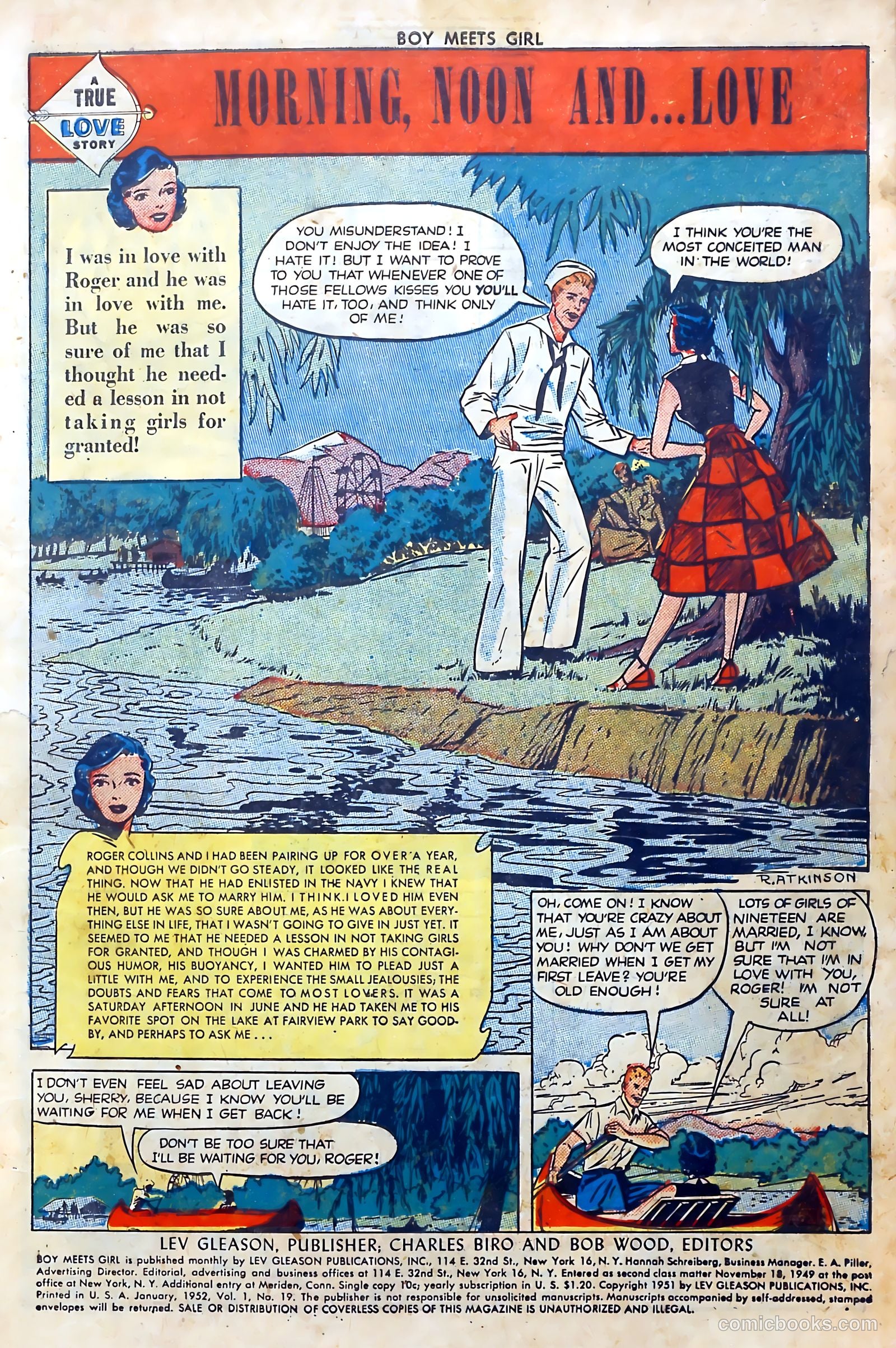 Boy Meets Girl #19 (1951) — page 3 of 37