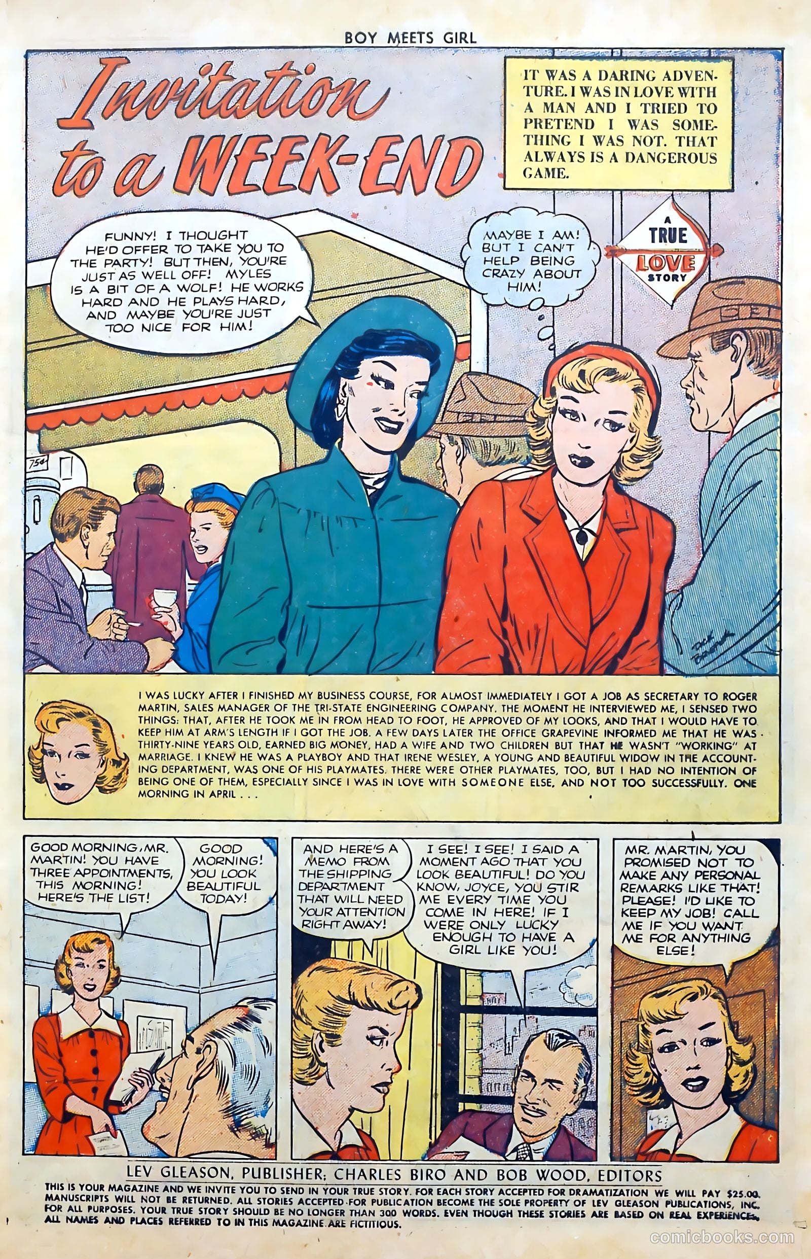 Boy Meets Girl #24 (1952) — page 3 of 37