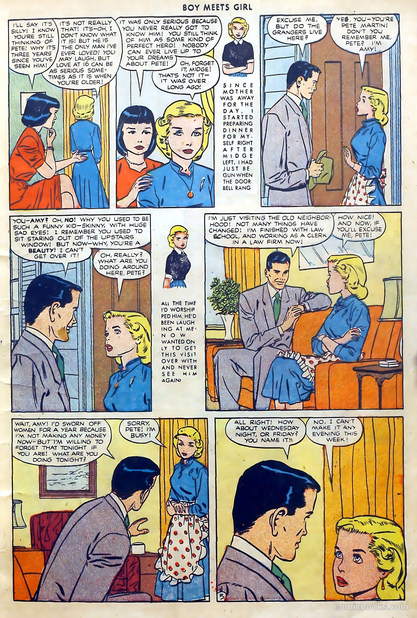 Boy Meets Girl #4 (1950) — page 7 of 52