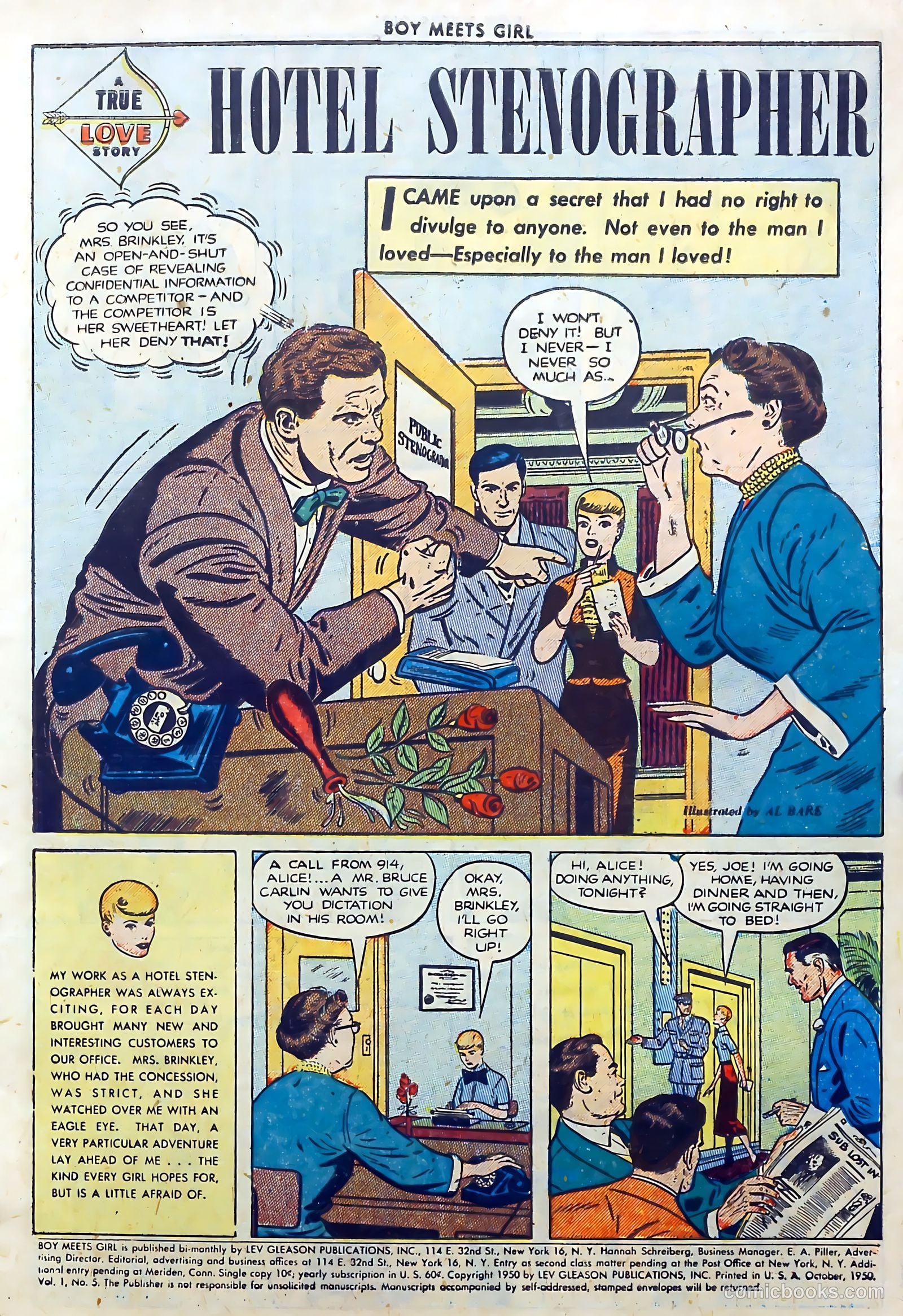 Boy Meets Girl #5 (1950) — page 3 of 52