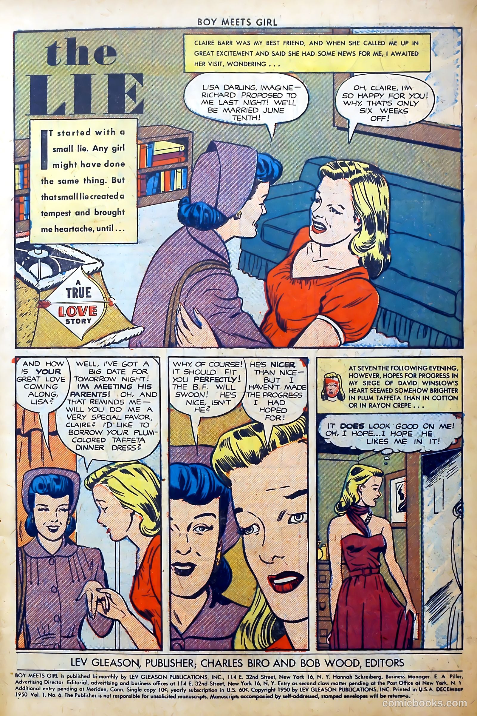 Boy Meets Girl #6 (1950) — page 3 of 52
