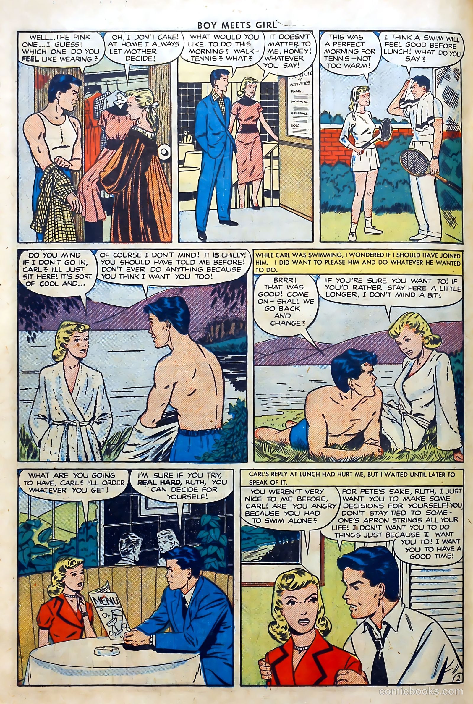 Boy Meets Girl #8 (1951) — page 36 of 52
