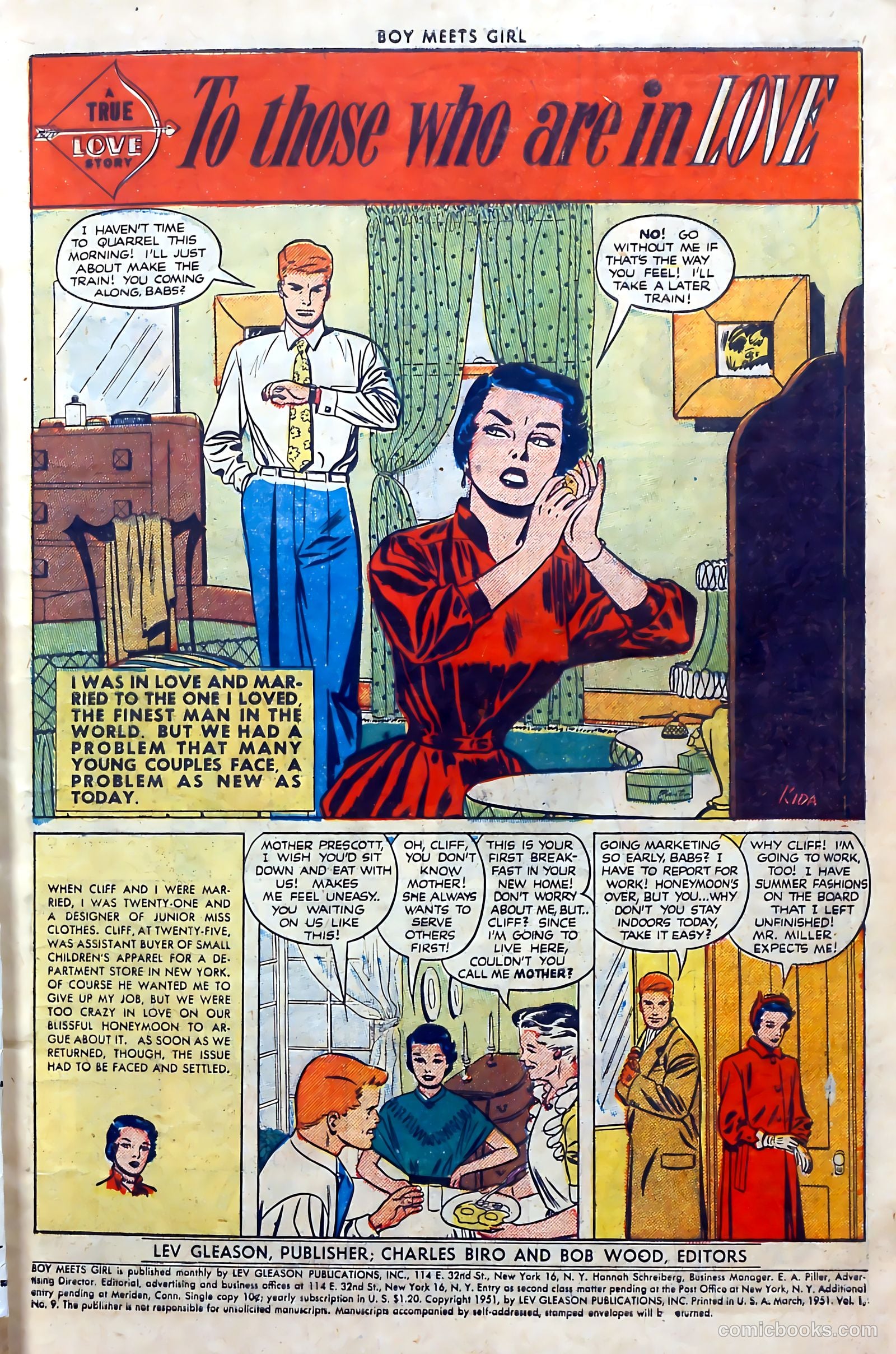 Boy Meets Girl #9 (1951) — page 3 of 52