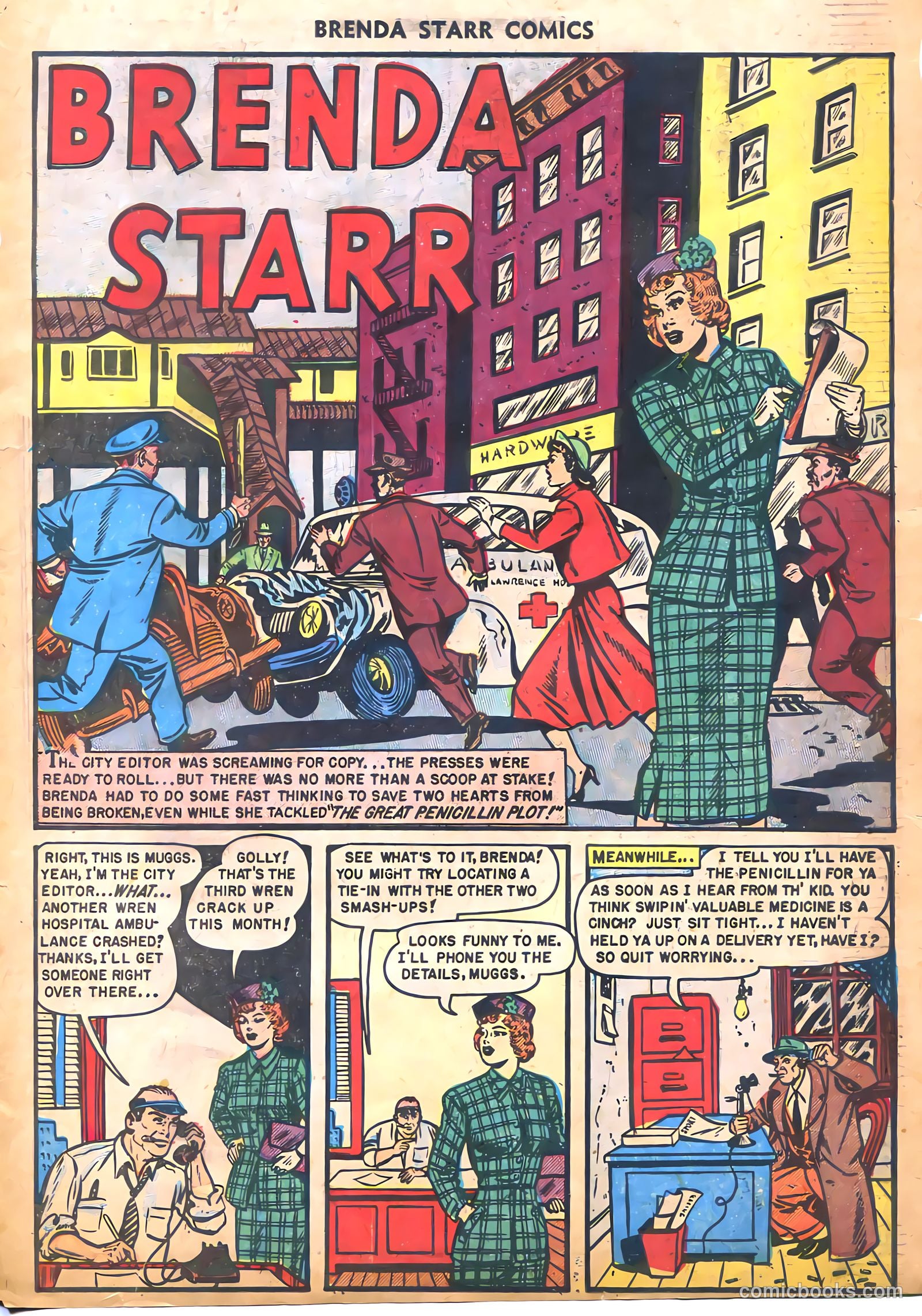Brenda Starr Comics #10 (1949) — page 3 of 36