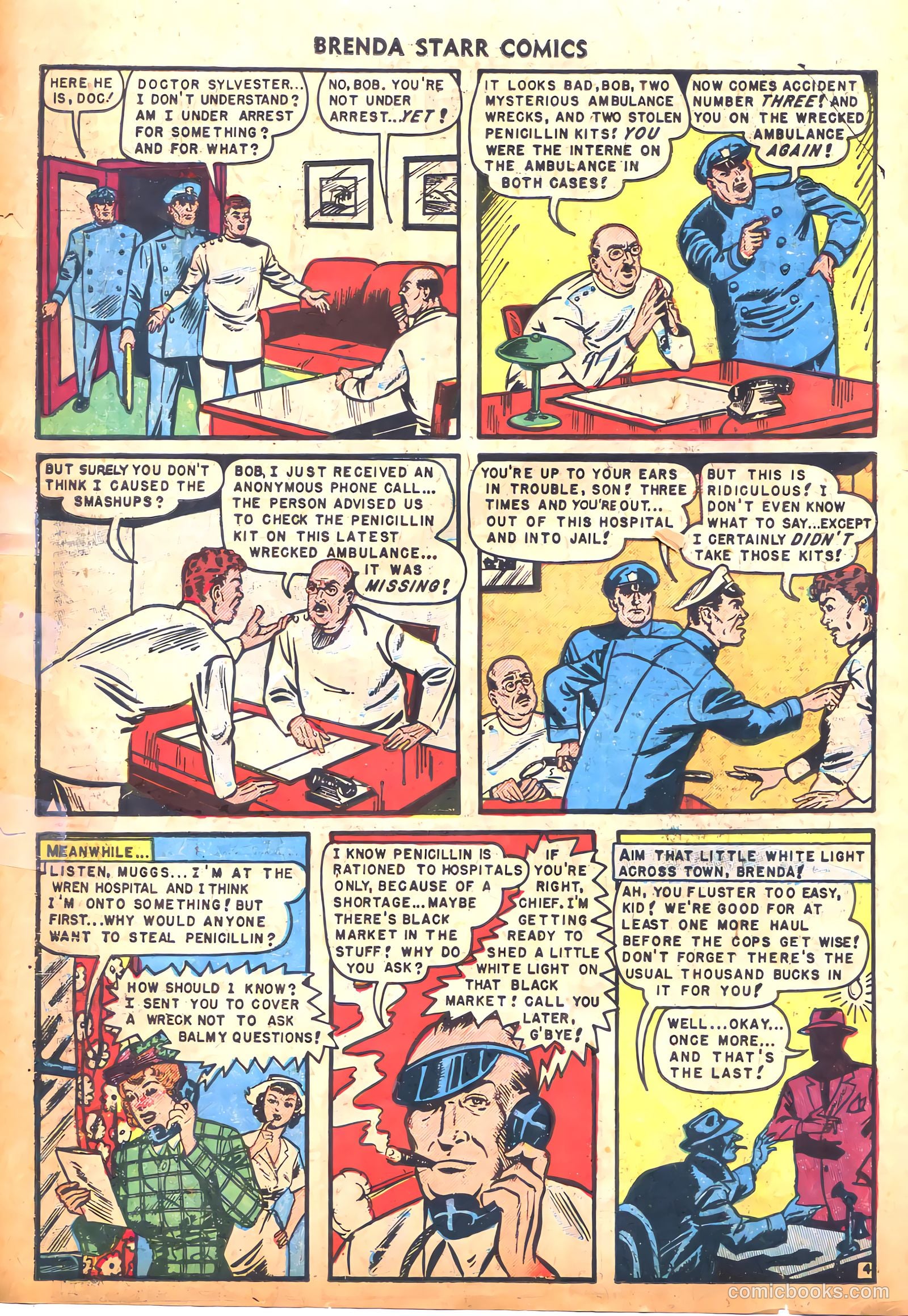Brenda Starr Comics #10 (1949) — page 6 of 36