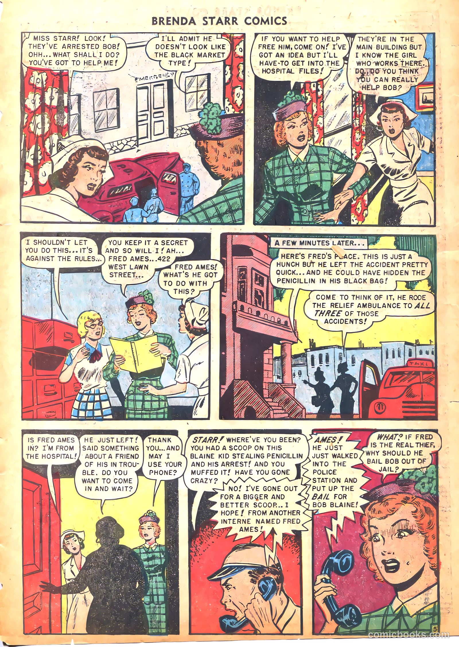 Brenda Starr Comics #10 (1949) — page 7 of 36