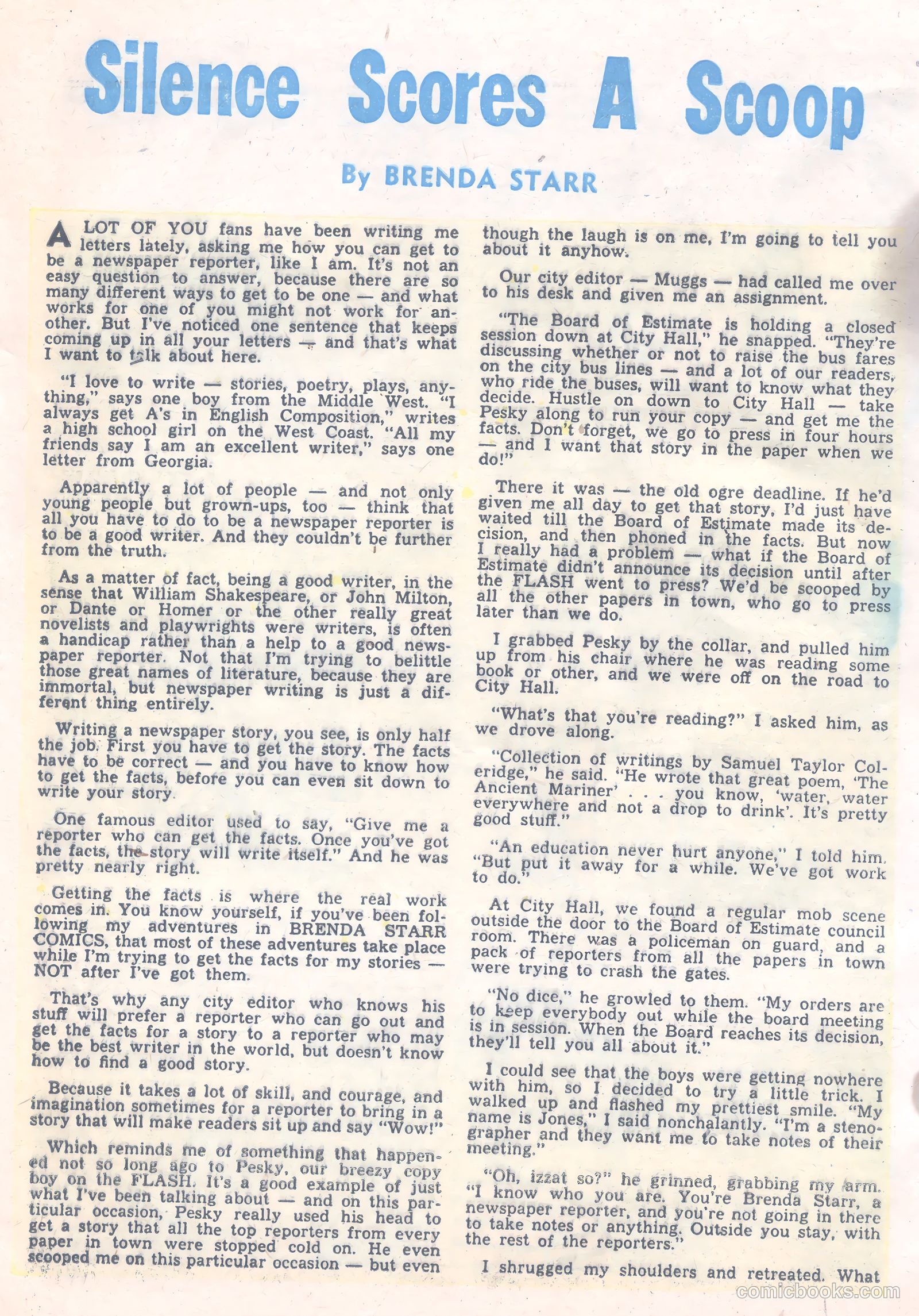 Brenda Starr Comics #11 (1949) — page 20 of 36