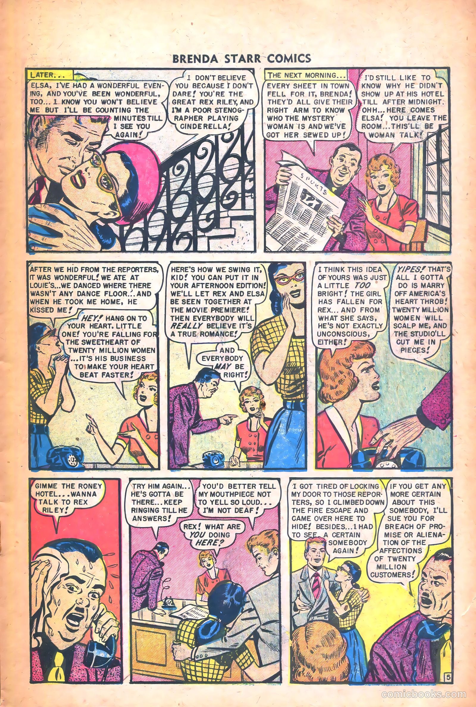 Brenda Starr Comics #12 (1949) — page 7 of 36