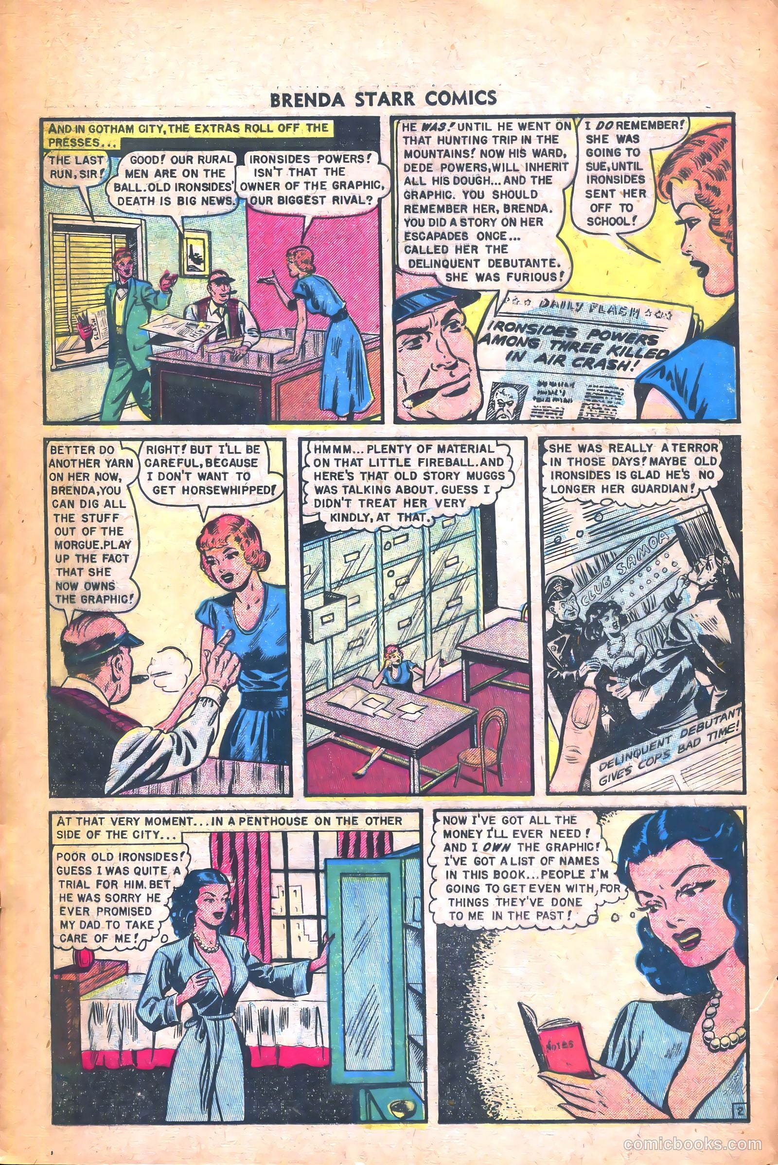 Brenda Starr Comics #12 (1949) — page 13 of 36