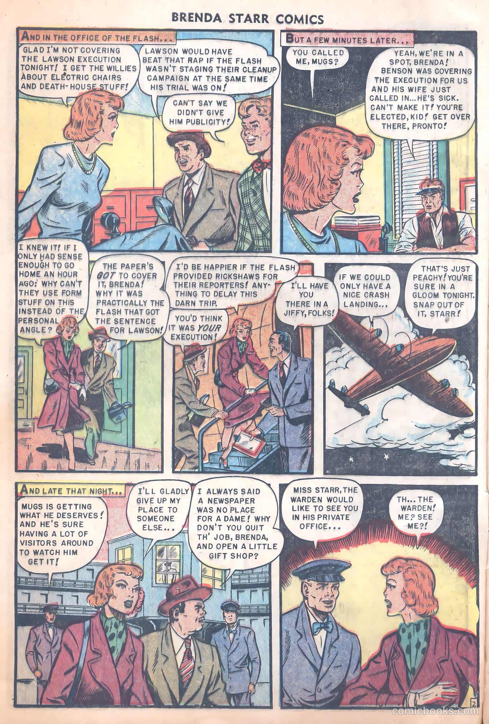 Brenda Starr Comics #8 (1949) — page 4 of 36