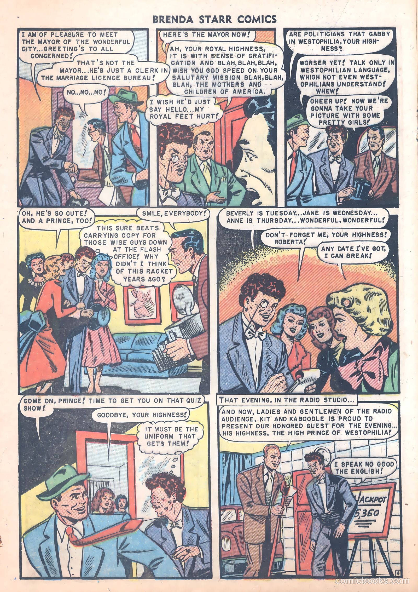 Brenda Starr Comics #8 (1949) — page 16 of 36