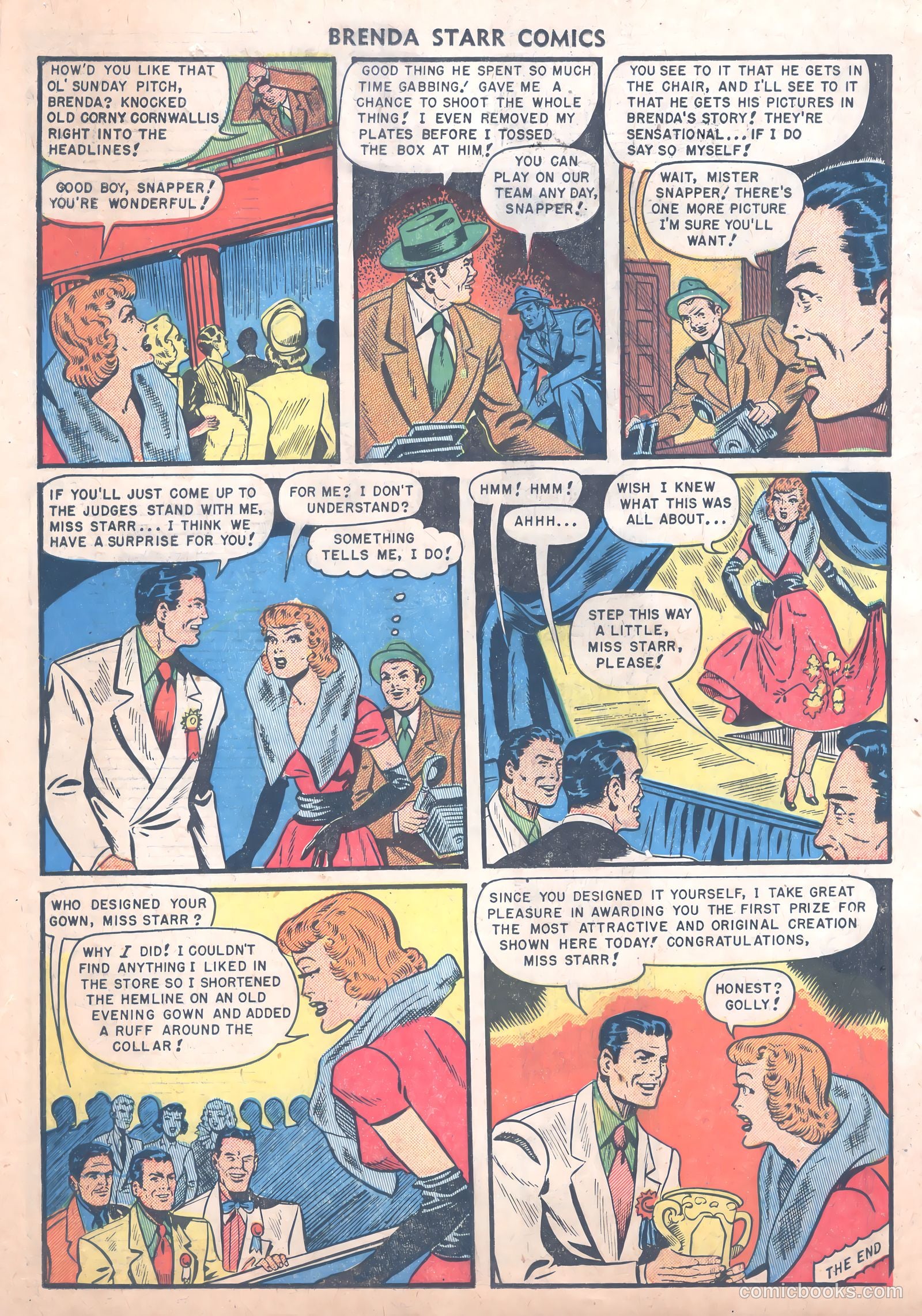 Brenda Starr Comics #8 (1949) — page 34 of 36