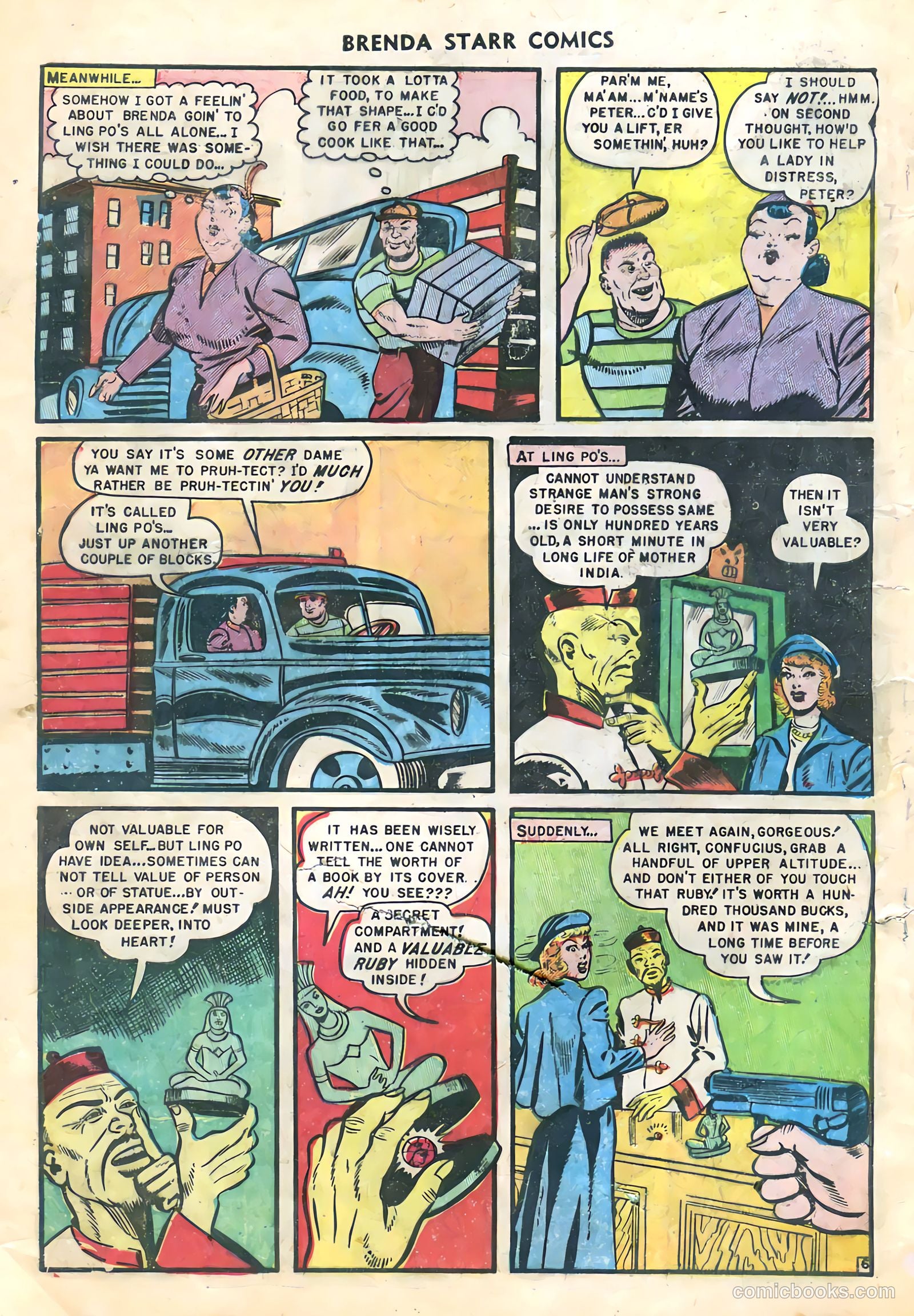 Brenda Starr Comics #9 (1949) — page 8 of 36