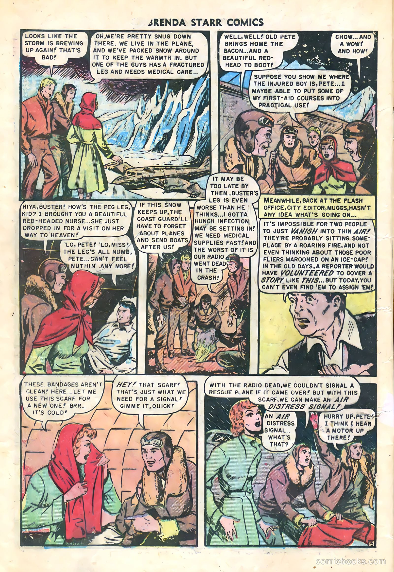 Brenda Starr Comics #9 (1949) — page 16 of 36