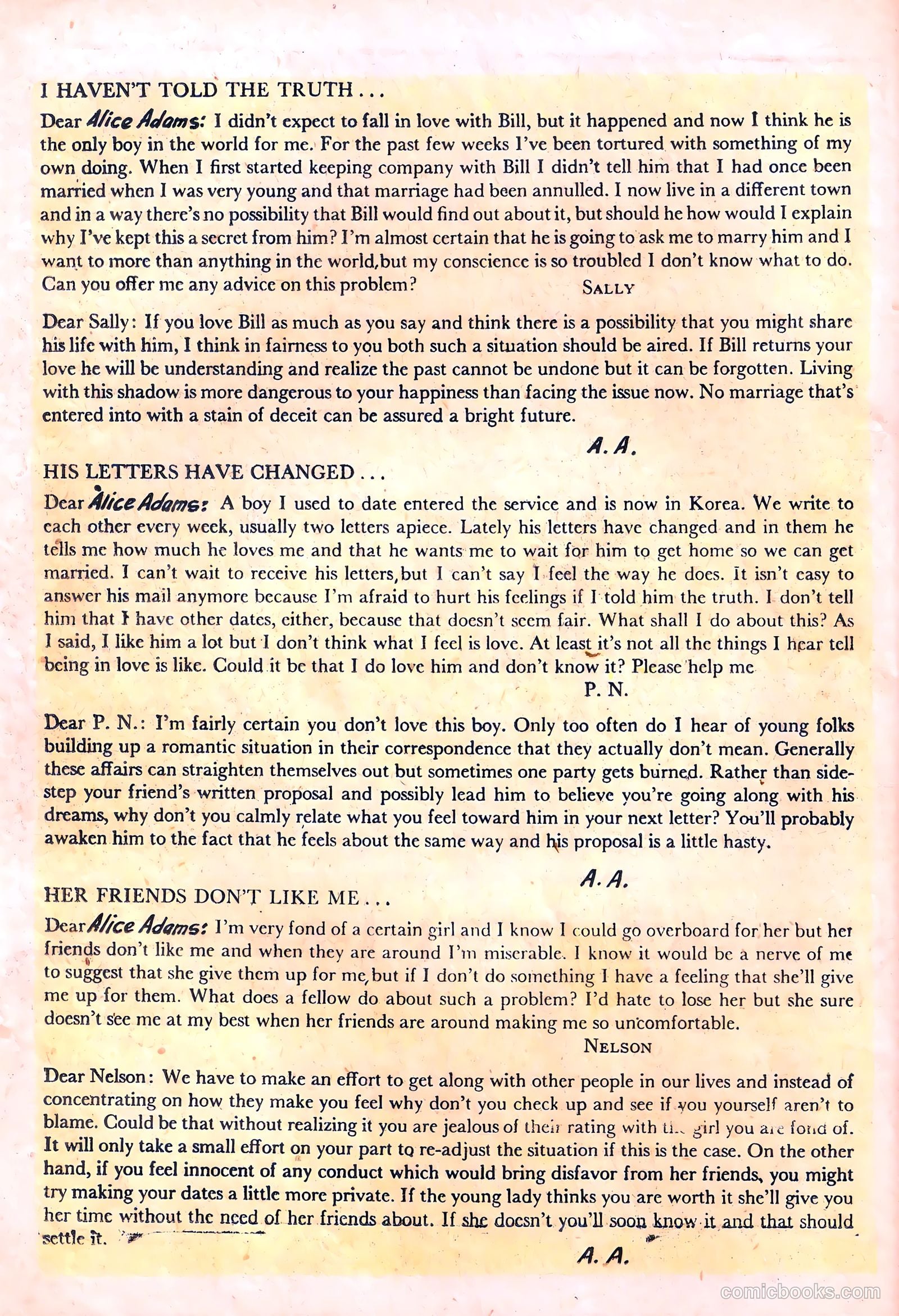 Bride's Diary #4 (1955) — page 26 of 36
