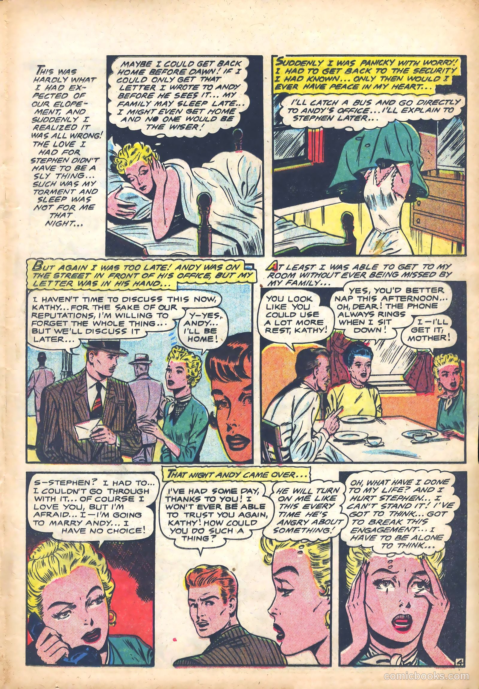 Bride's Diary #5 (1955) — page 15 of 36