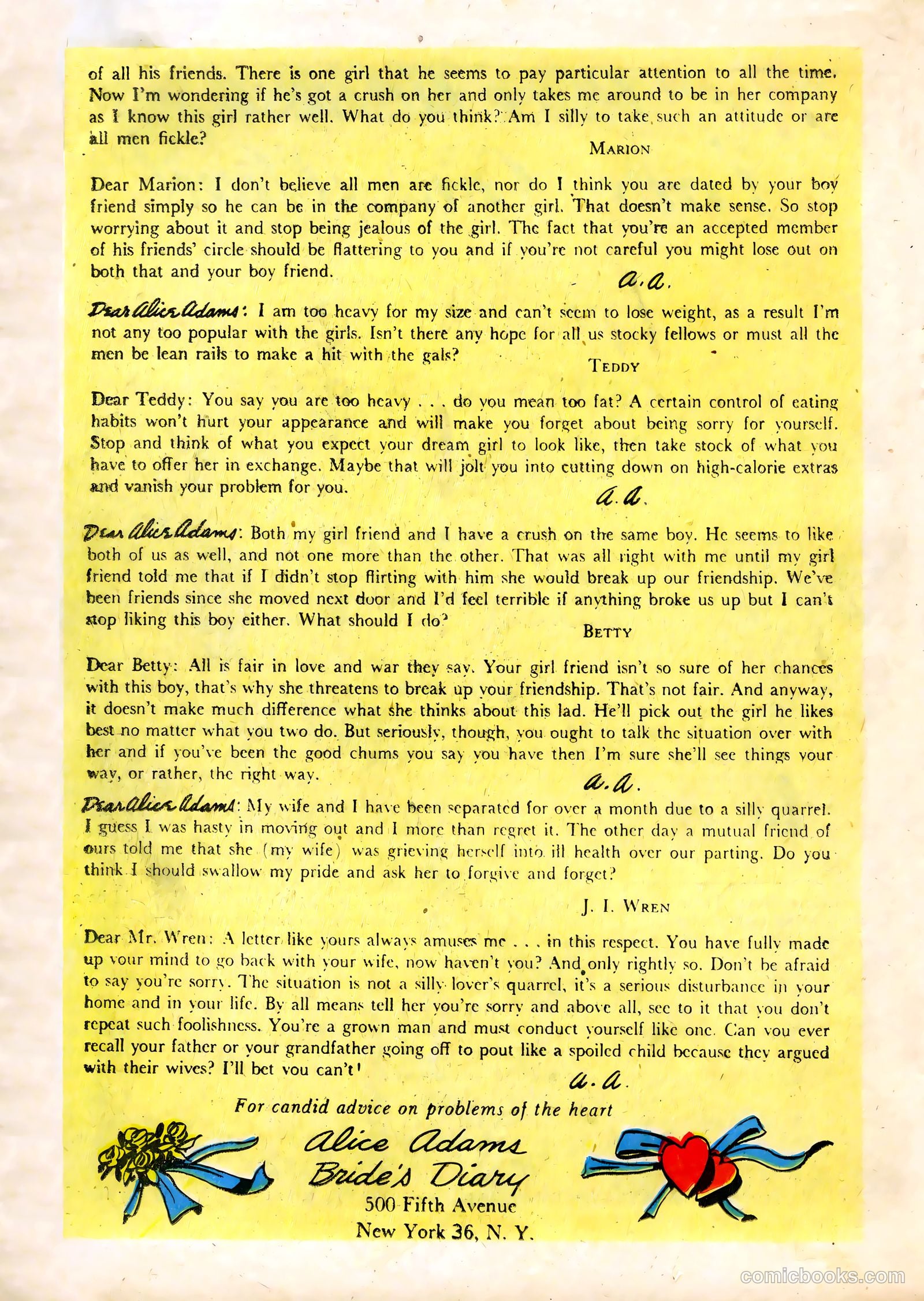 Bride's Diary #7 (1955) — page 18 of 36