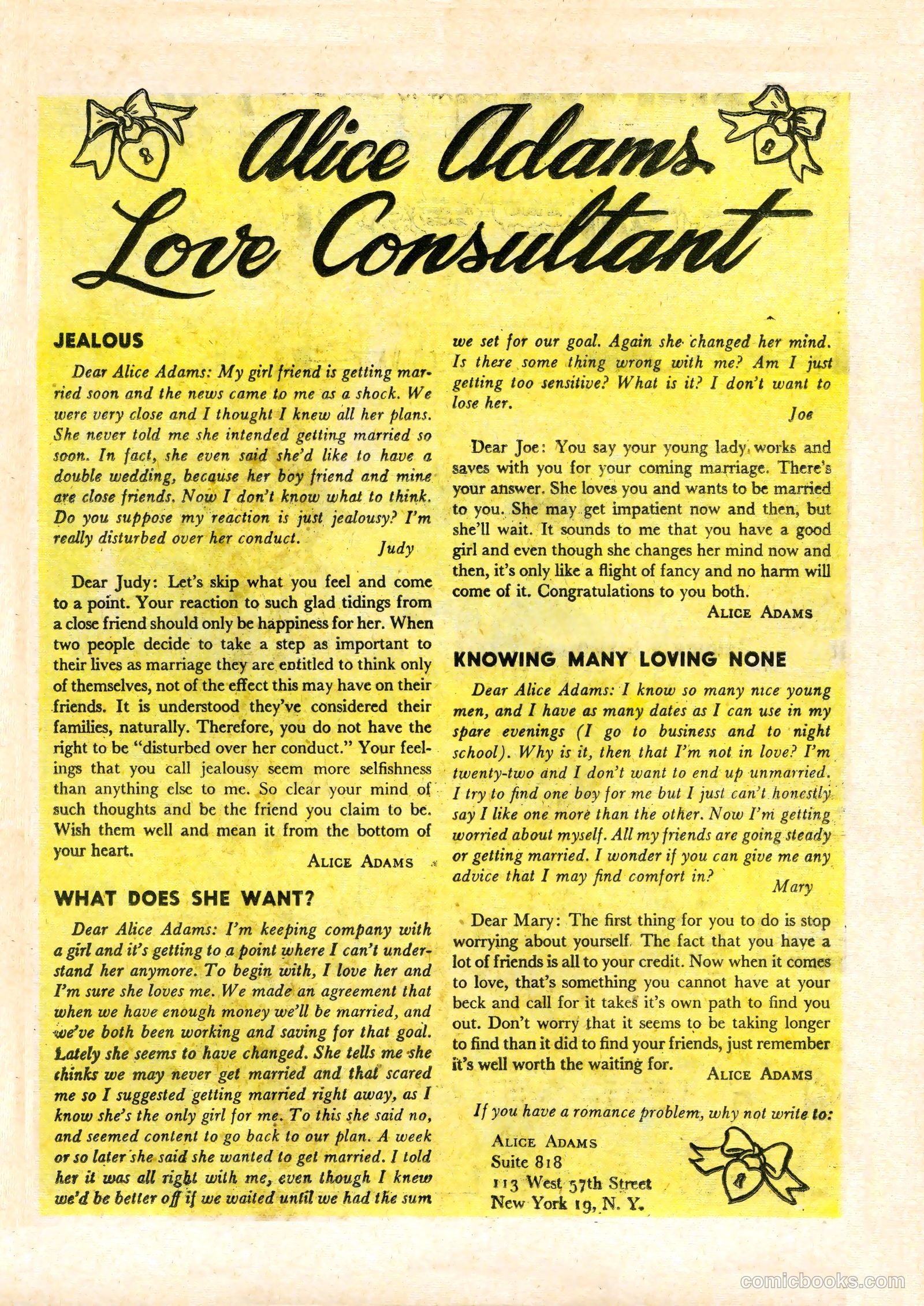 Bride's Diary #8 (1956) — page 11 of 36
