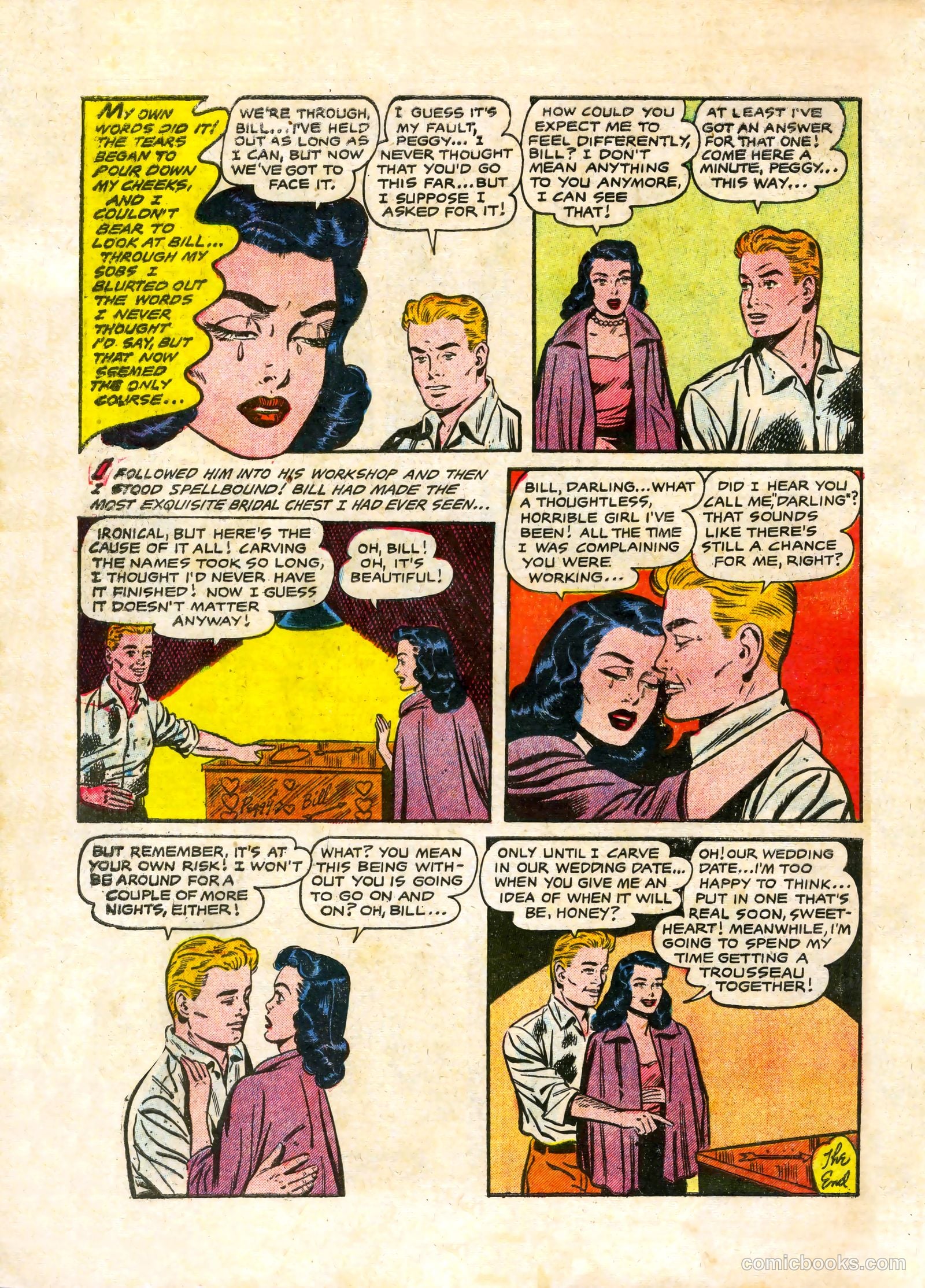 Bride's Diary #8 (1956) — page 34 of 36